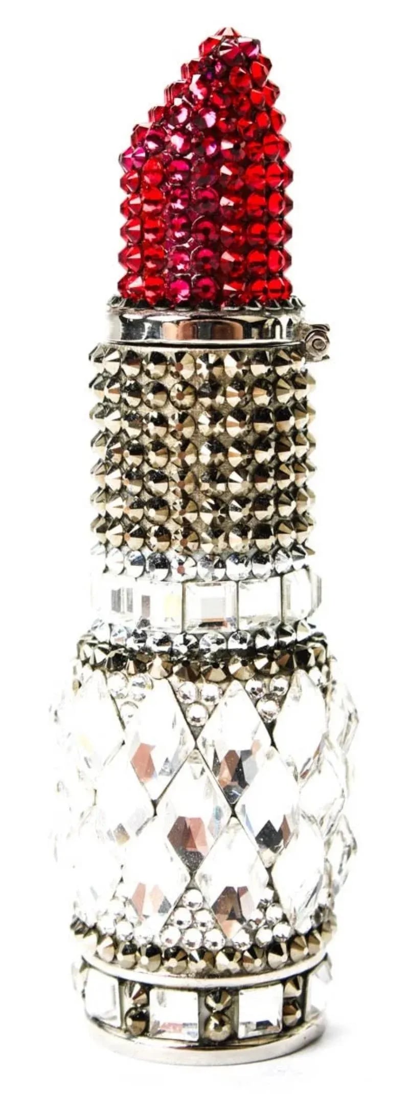 2020s Judith Leiber Lipstick Pillbox Crystal Pill Box - 6