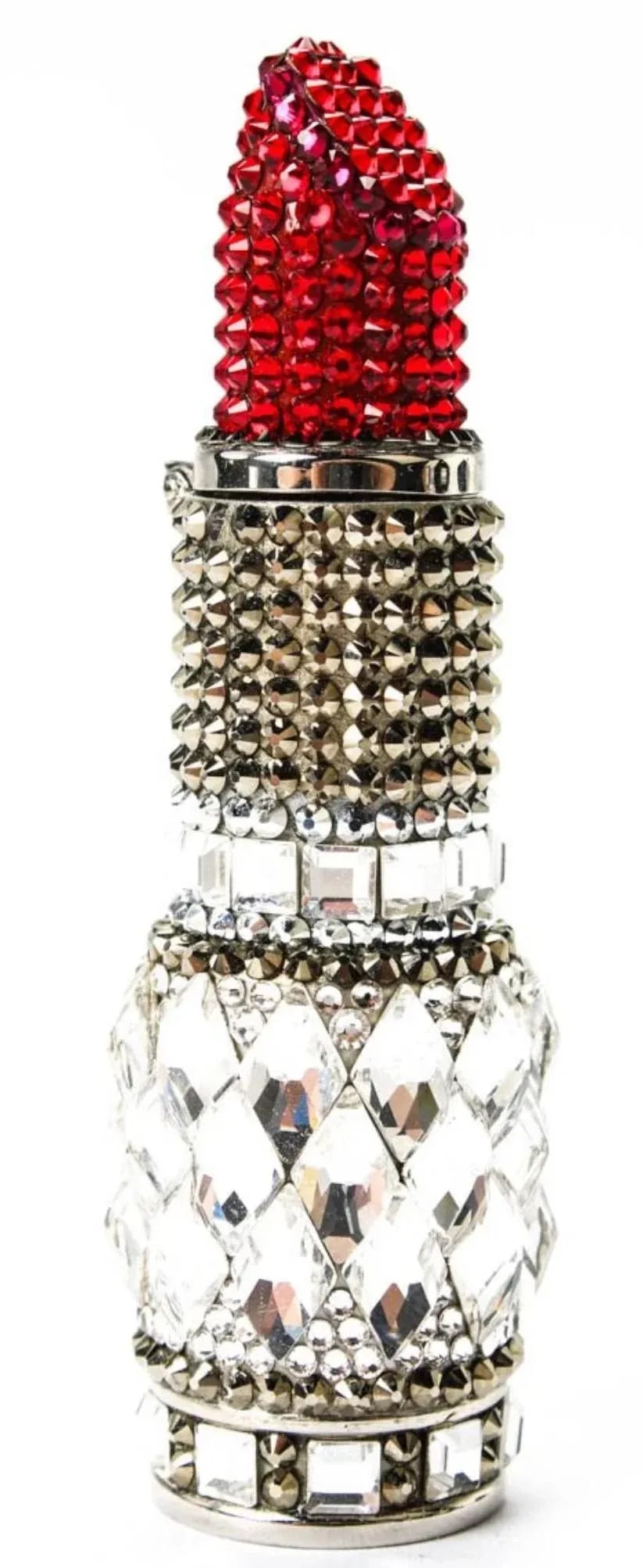 2020s Judith Leiber Lipstick Pillbox Crystal Pill Box - 9