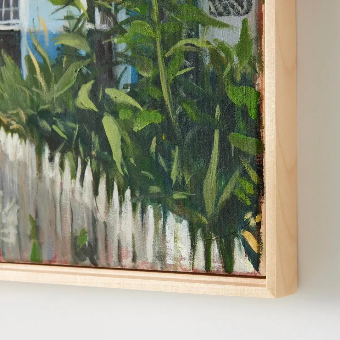 Mary Breneman, Blue House, Oil on Canvas, Framed - 5