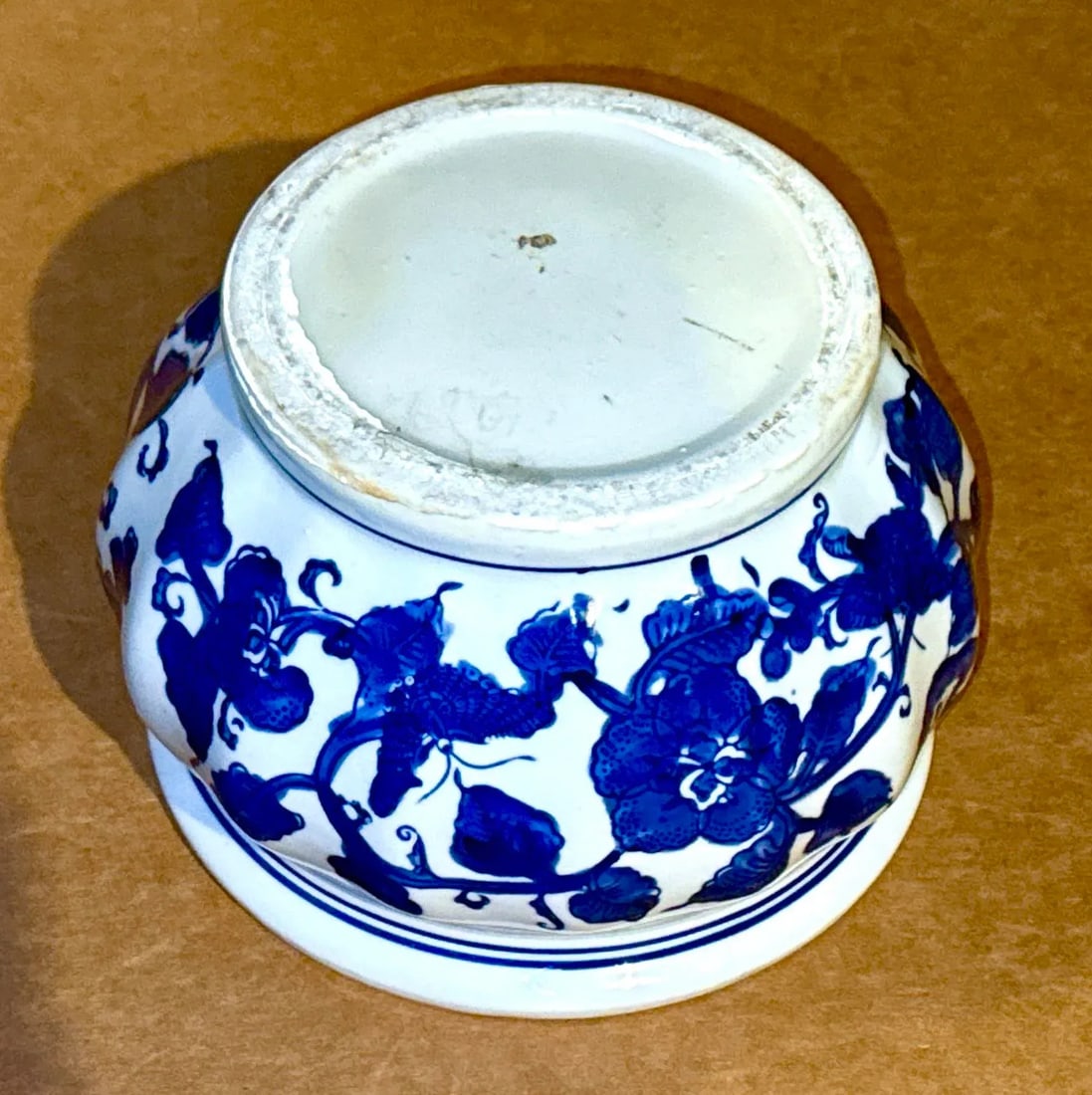 Vintage Blue & White Chinoiserie Planter - 4