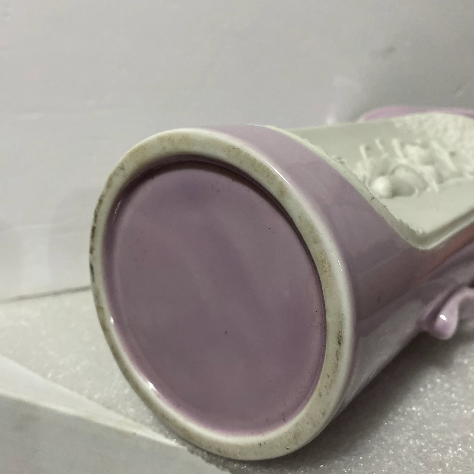 Art Nouveau Intaglio Porcelain Pitcher - 7
