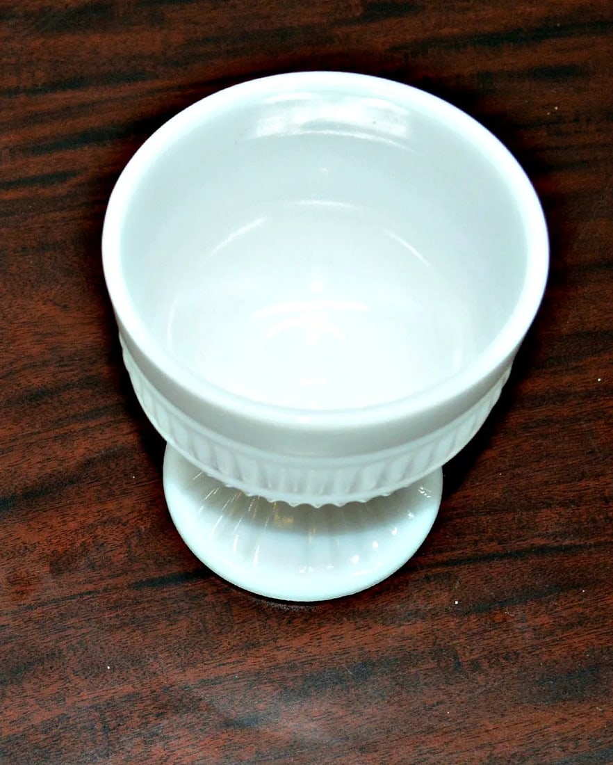 Milk Glass Compote Dish - 4
