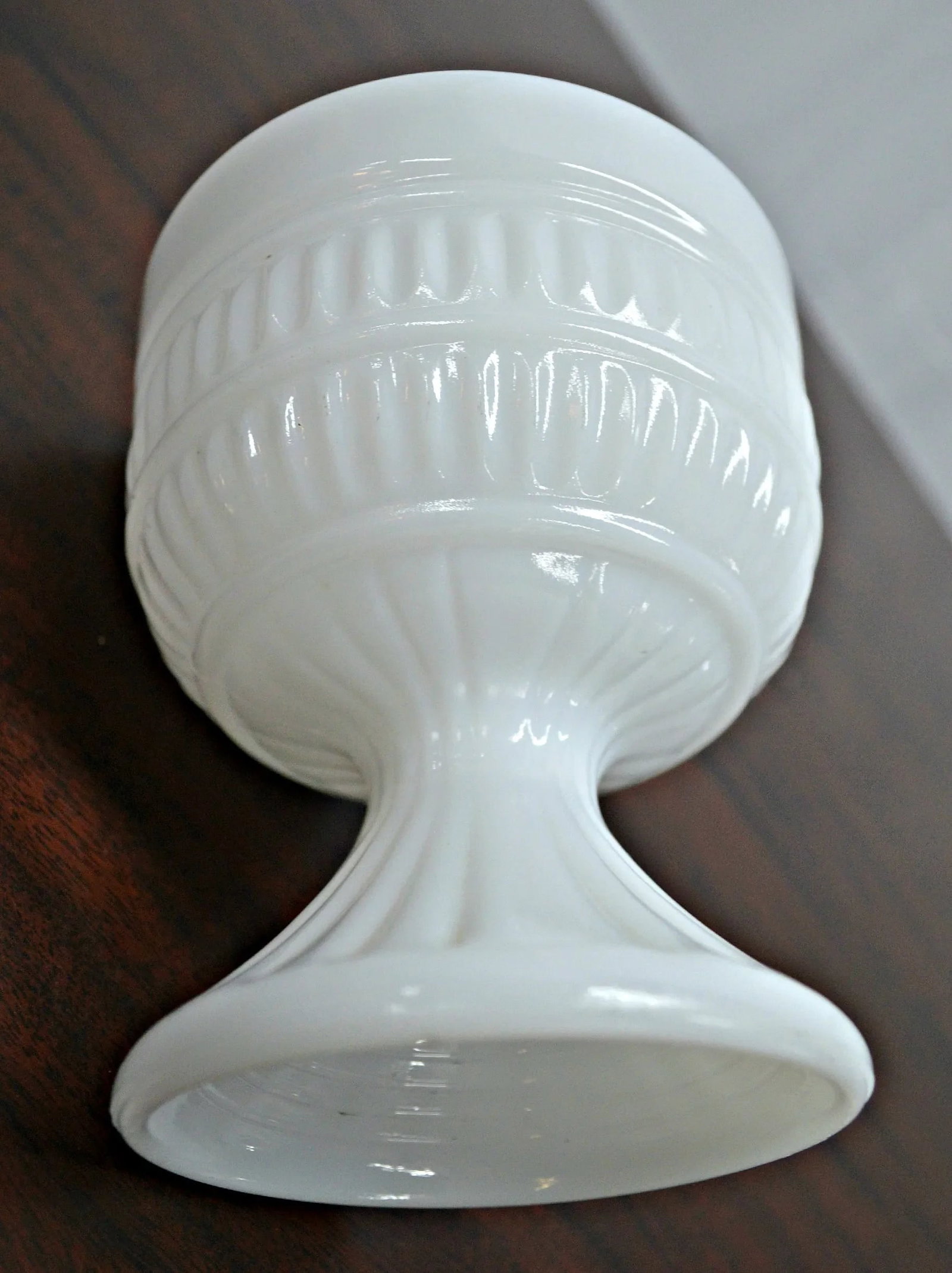 Milk Glass Compote Dish - 7