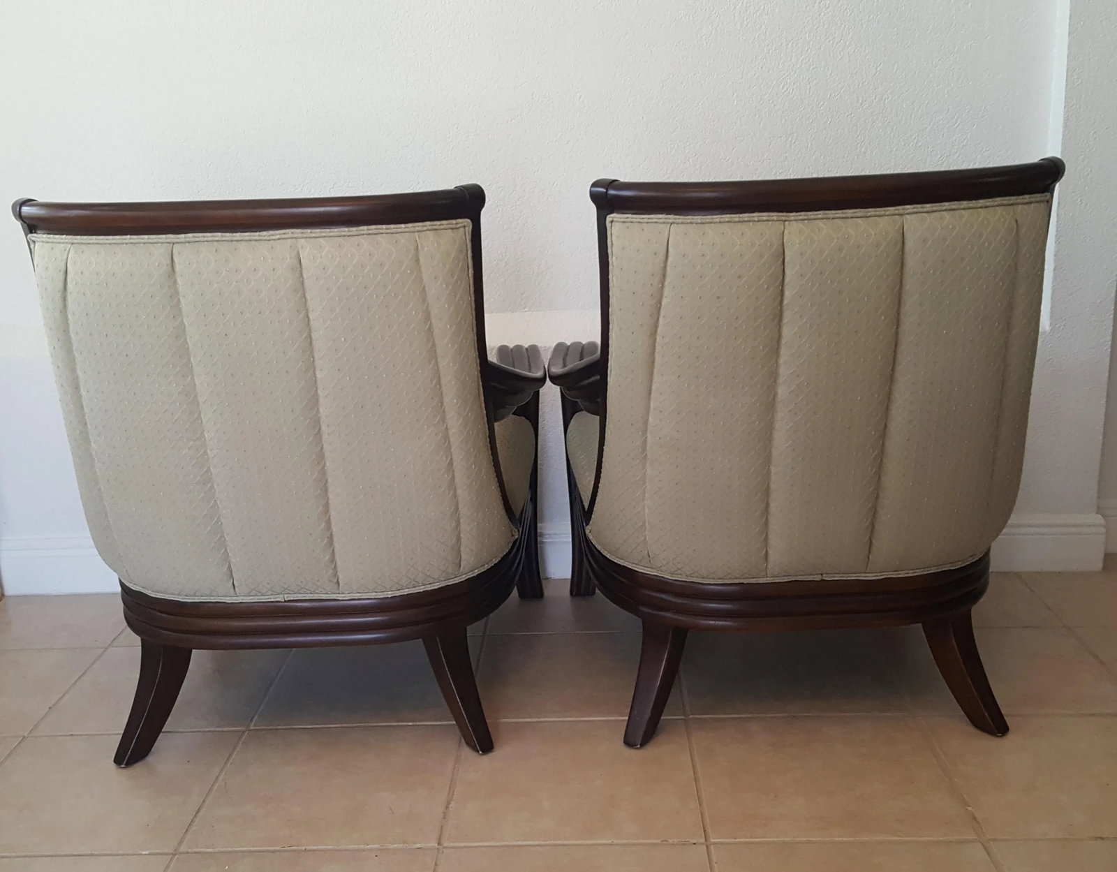 Thomasville Bentwood Arm Lounge Chairs - a Pair - 5