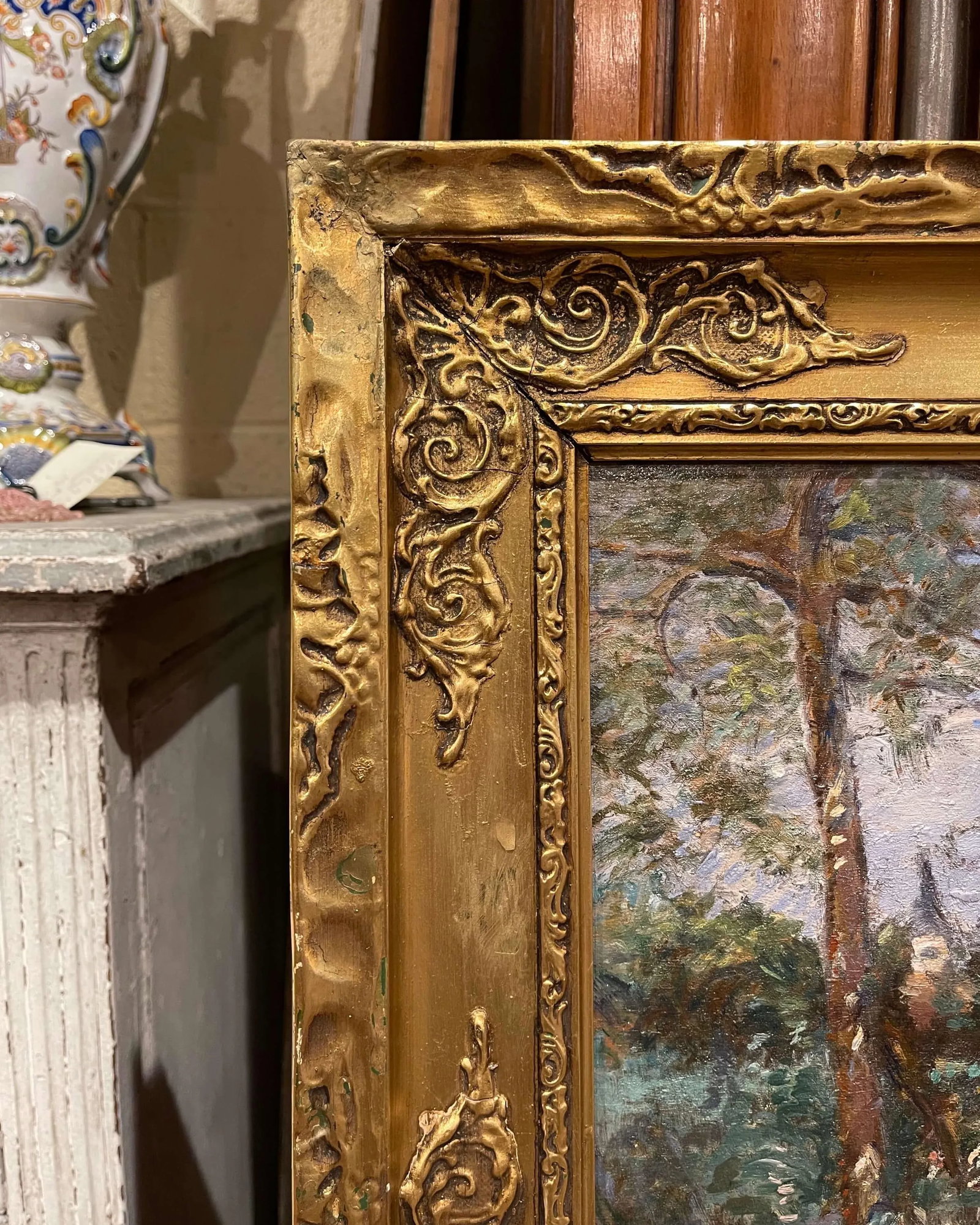 19th Century French Pastoral Oil Painting Signed H. D. Lemaitre - 6