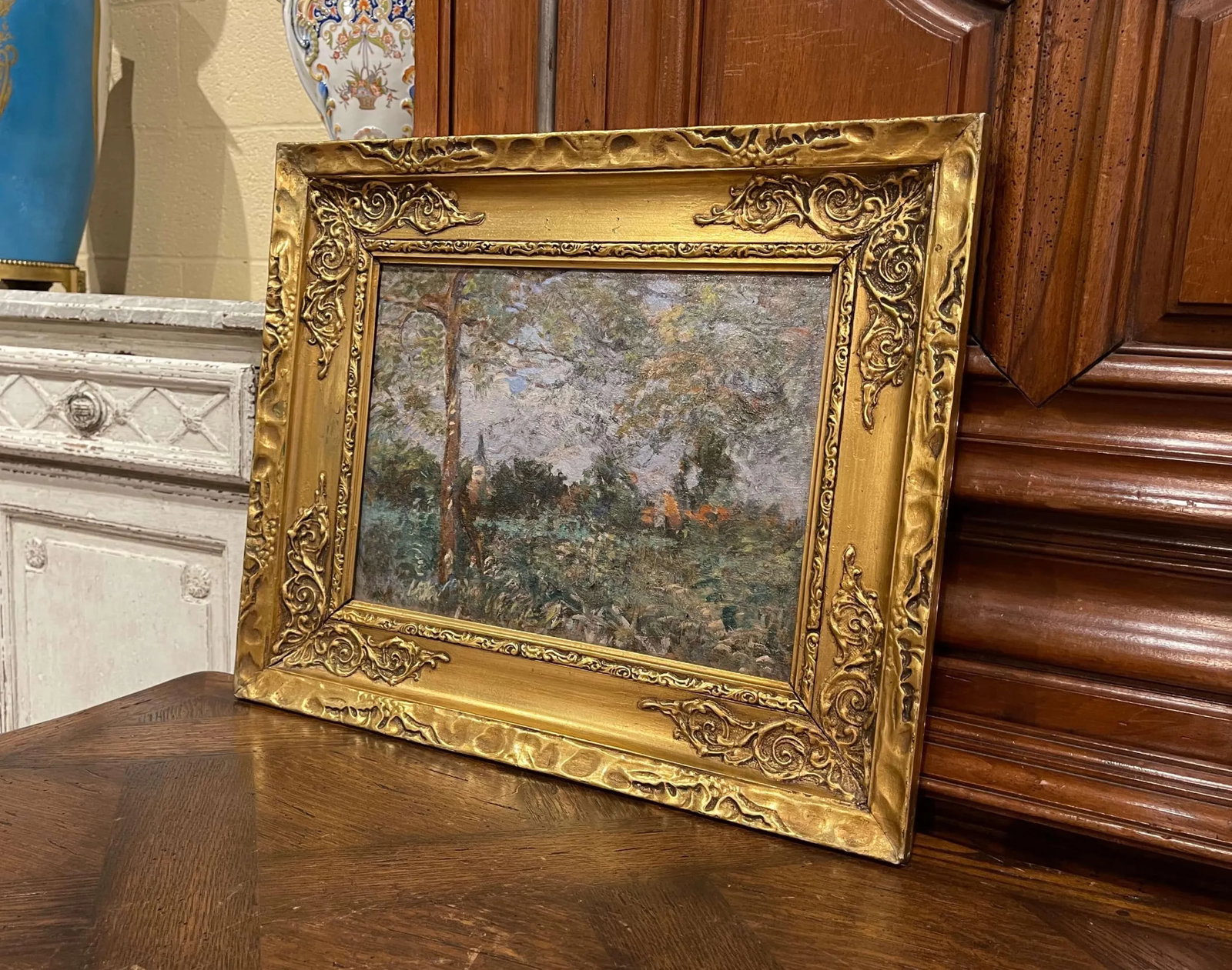 19th Century French Pastoral Oil Painting Signed H. D. Lemaitre - 8
