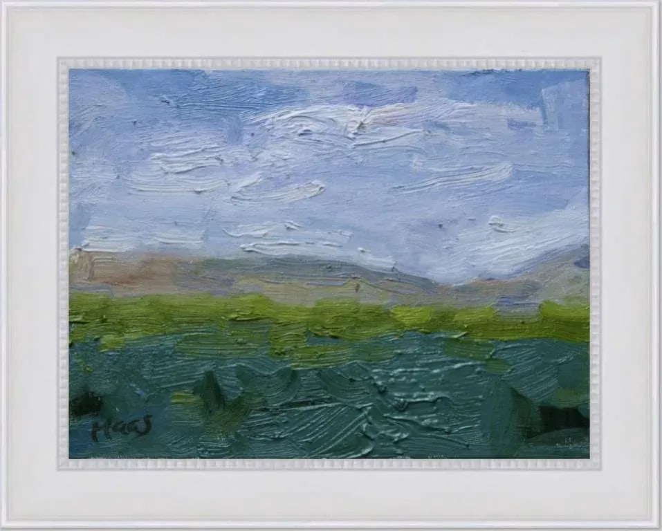 Expressionist Landscape Oil Painting by L Haas - 2