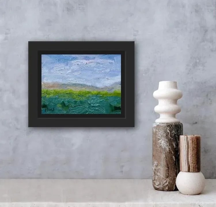 Expressionist Landscape Oil Painting by L Haas - 5