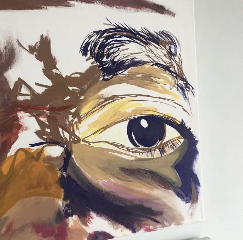 "Notorious BIG" Contemporary Portrait Acrylic Diptych Painting - a Pair - 5