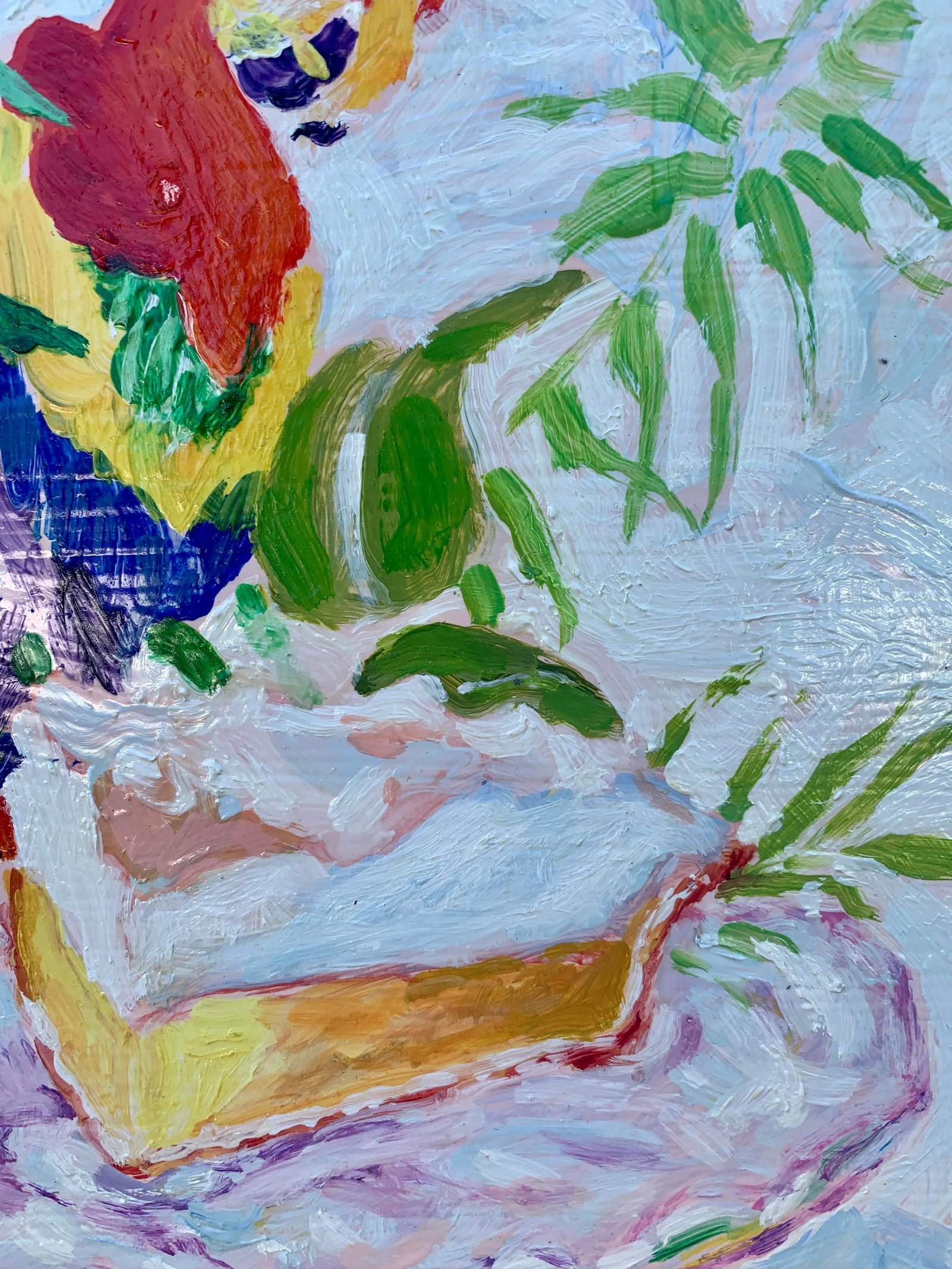 Parrot and Lemon Meringue Still Life Oil Painting - 10
