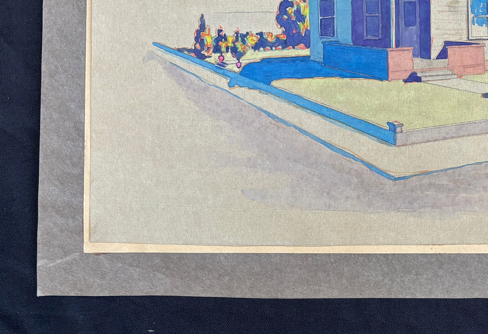 Architectual Study by Indiana Artist Zeno Hodge, Ca 1940s - 10