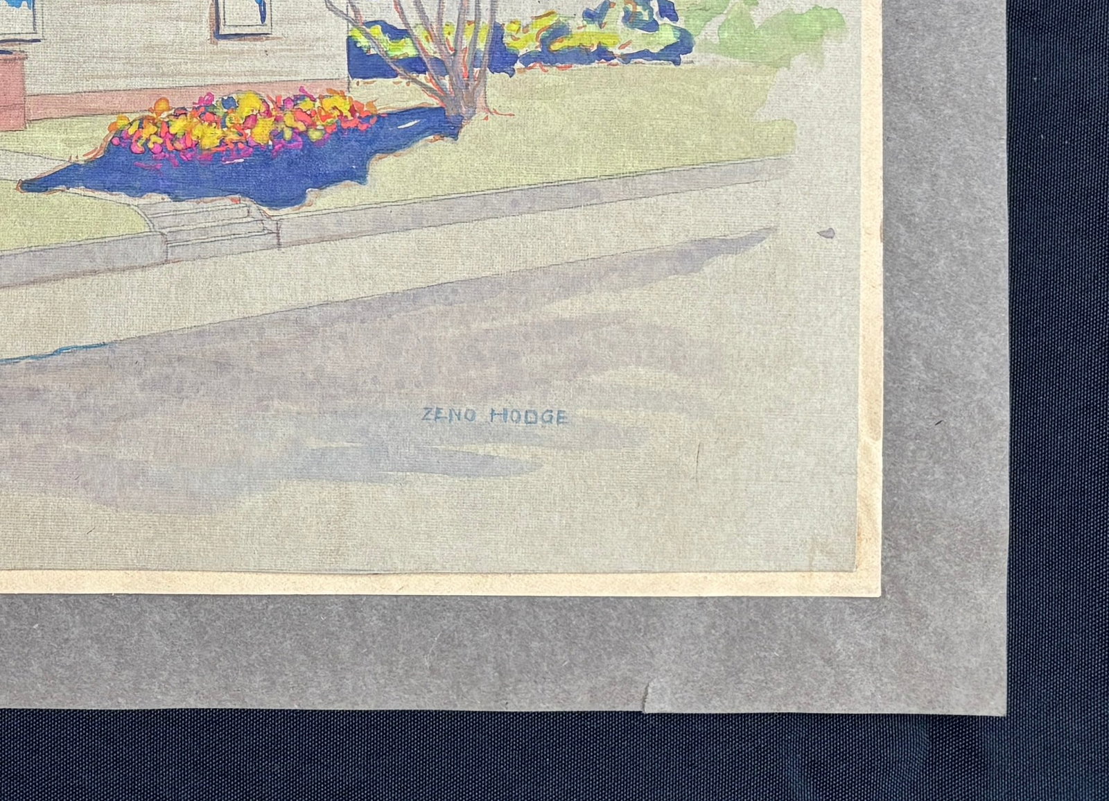 Architectual Study by Indiana Artist Zeno Hodge, Ca 1940s - 11