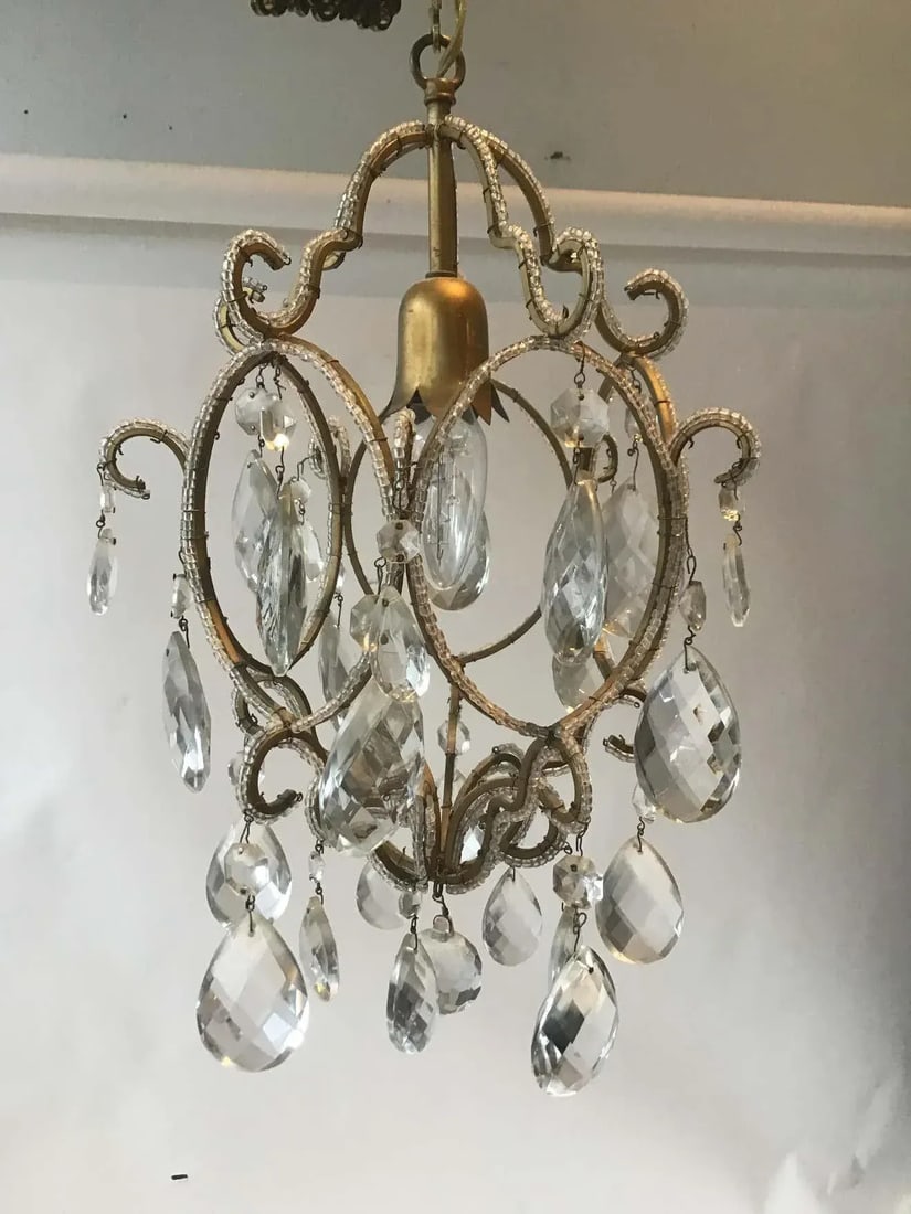 1970s Italian Beaded Chandelier - 3