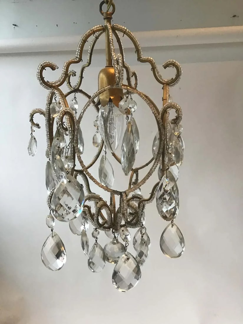 1970s Italian Beaded Chandelier - 5
