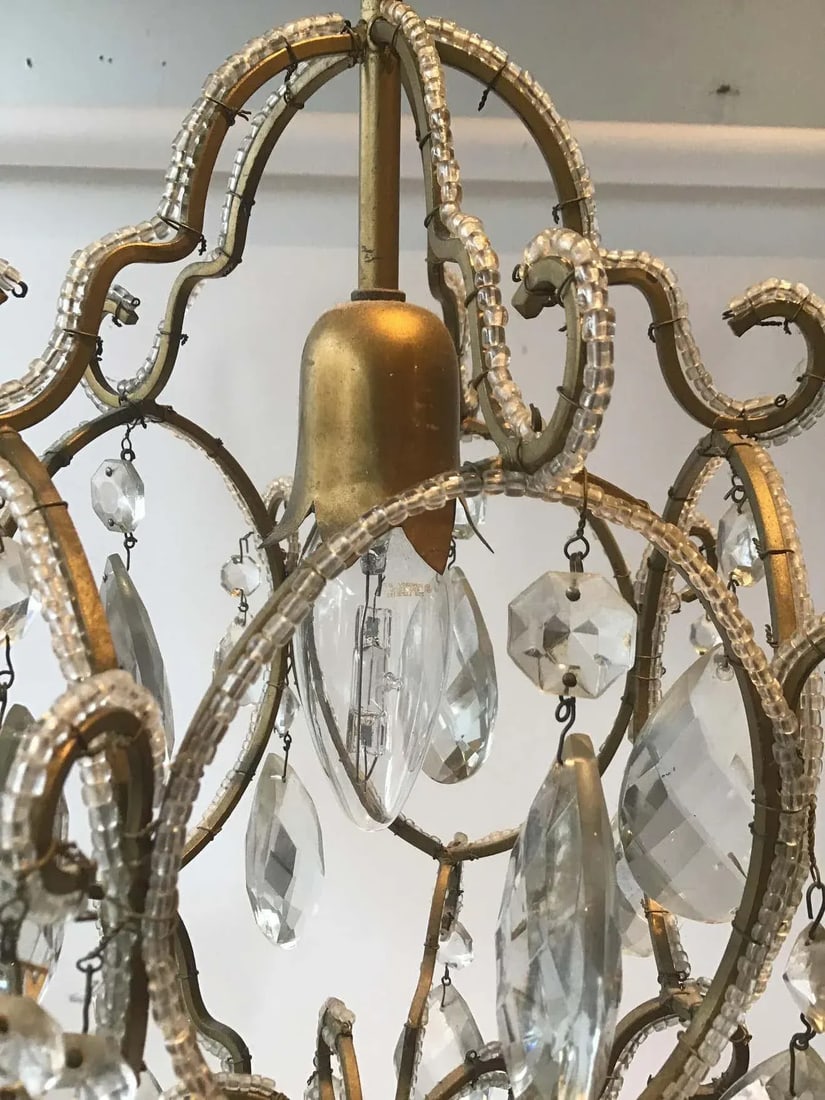 1970s Italian Beaded Chandelier - 7