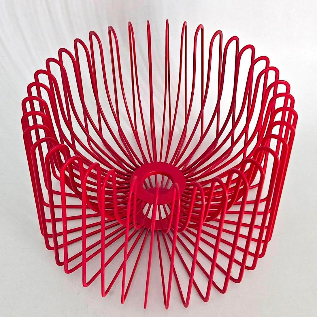 1990's Scandinavian Modern Red Fruit/Centerpiece Bowl Designed by Ehlen Johansson - 14