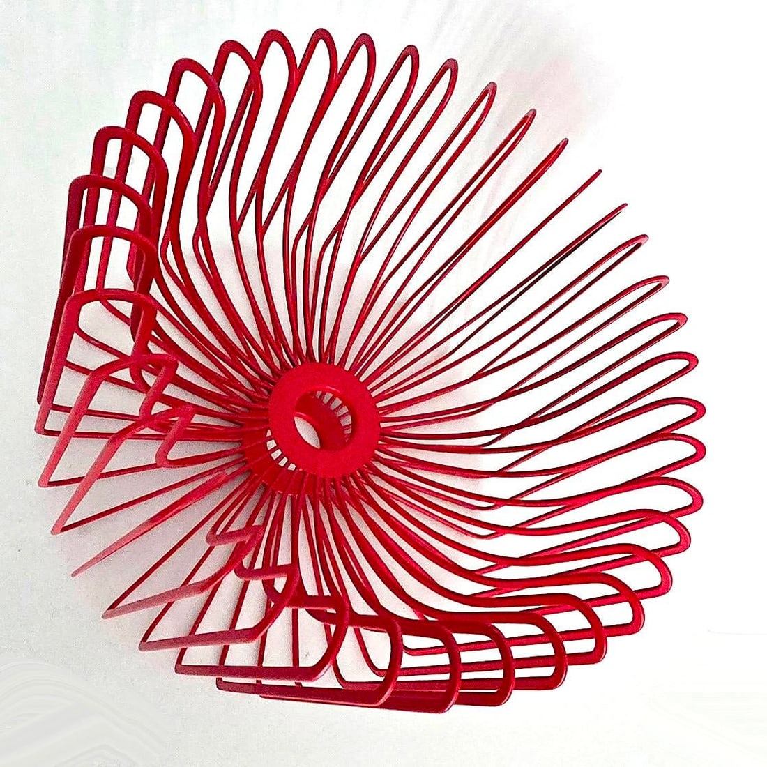 1990's Scandinavian Modern Red Fruit/Centerpiece Bowl Designed by Ehlen Johansson - 15
