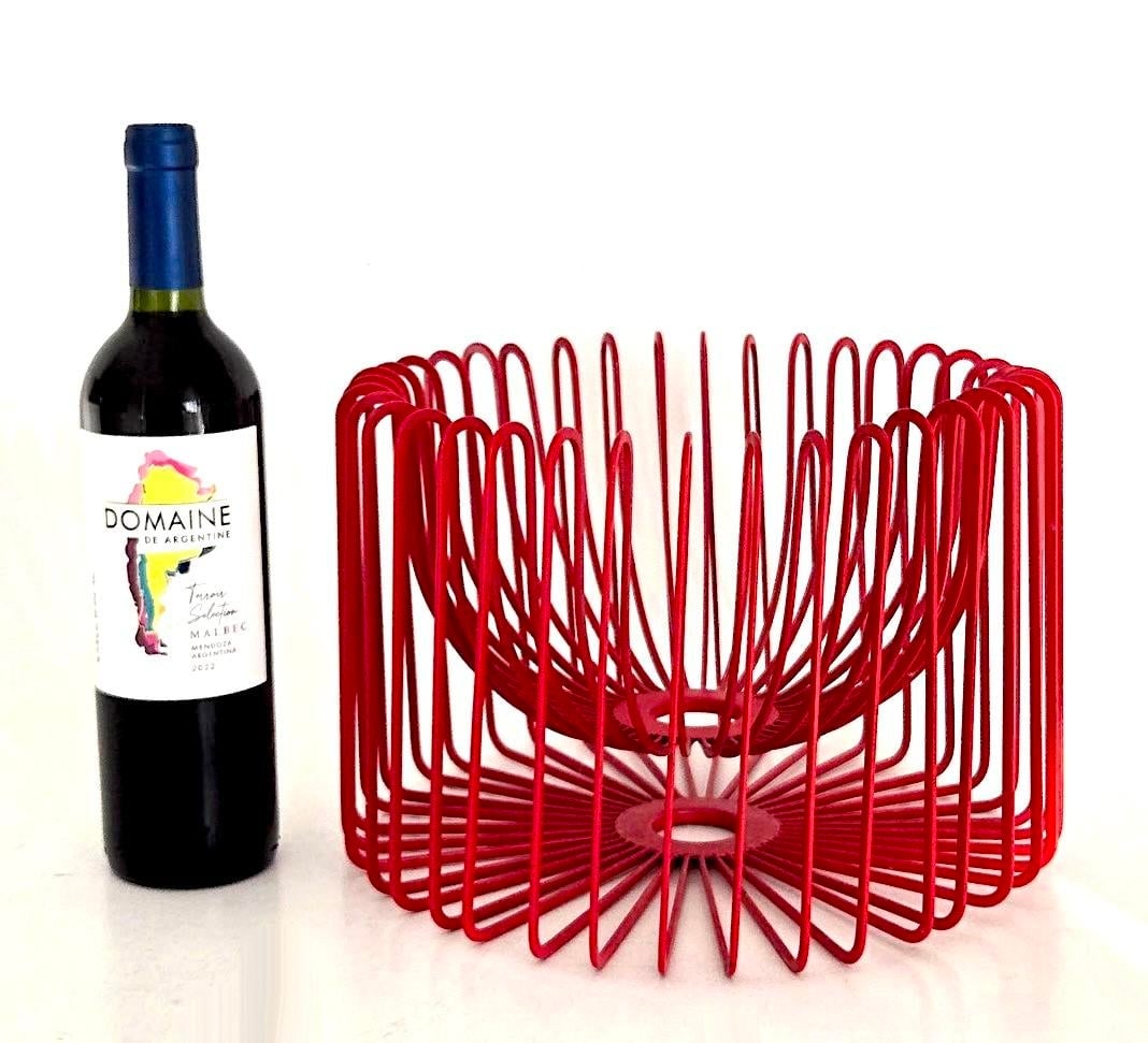 1990's Scandinavian Modern Red Fruit/Centerpiece Bowl Designed by Ehlen Johansson - 3