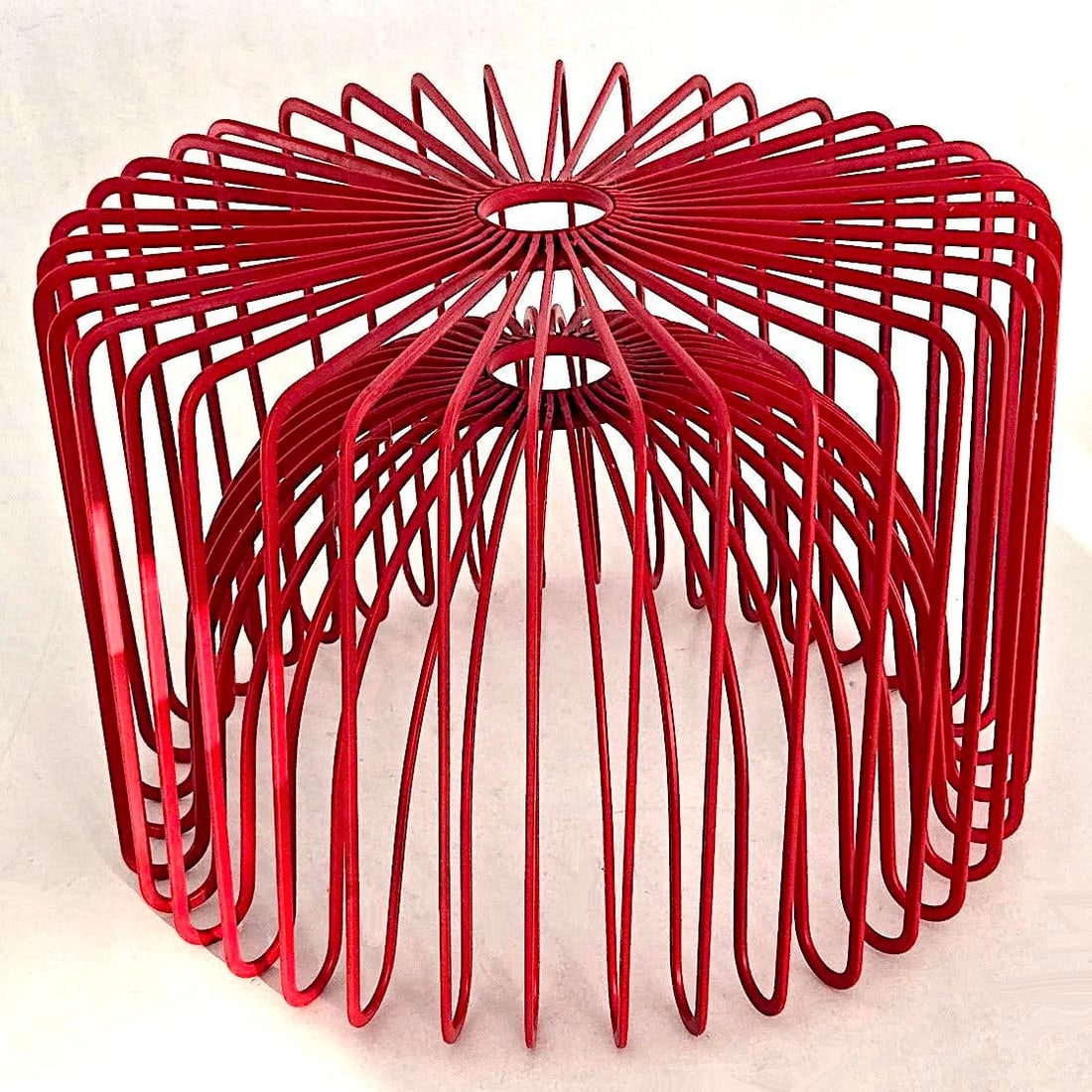 1990's Scandinavian Modern Red Fruit/Centerpiece Bowl Designed by Ehlen Johansson - 4