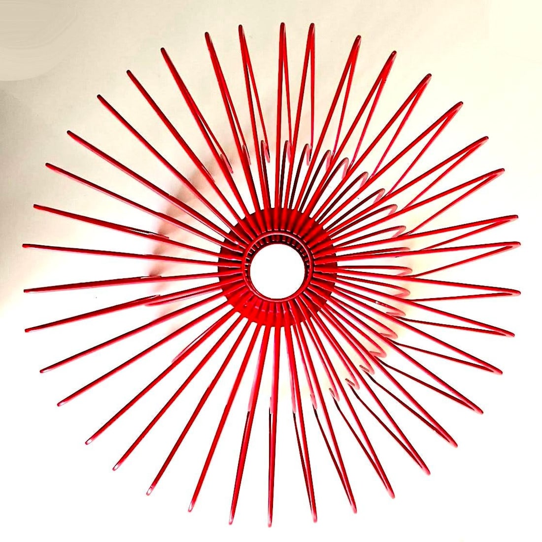 1990's Scandinavian Modern Red Fruit/Centerpiece Bowl Designed by Ehlen Johansson - 8