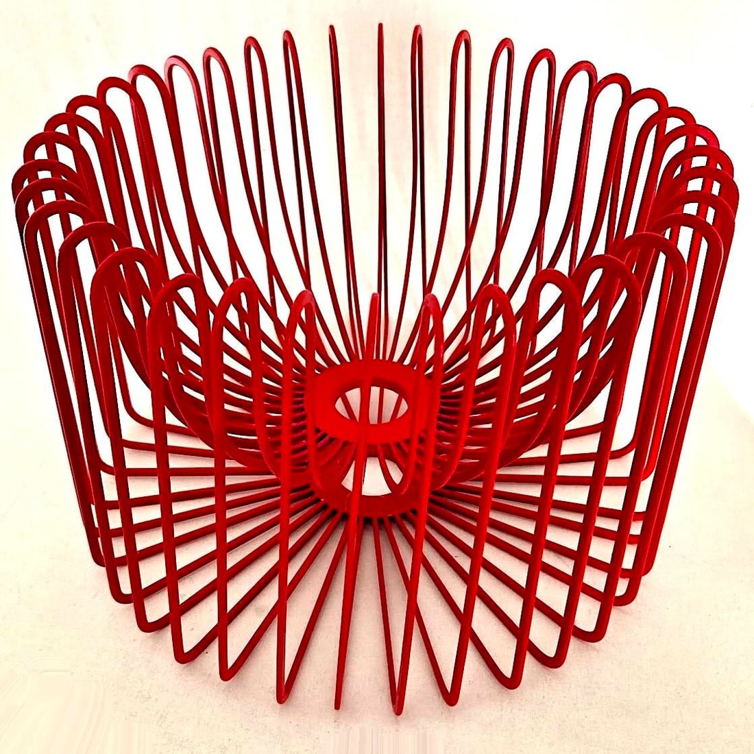 1990's Scandinavian Modern Red Fruit/Centerpiece Bowl Designed by Ehlen Johansson - 9