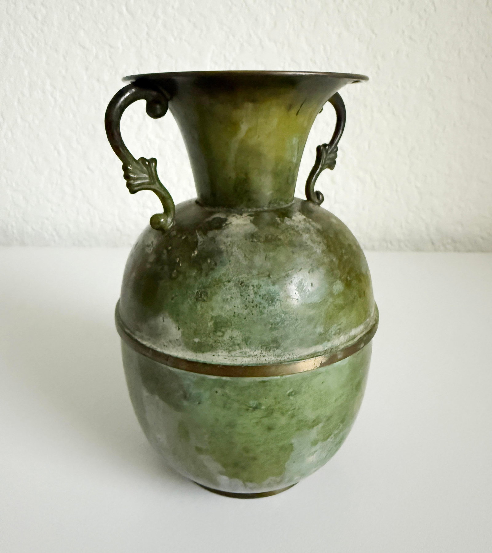 Art Deco Style Bronze Verdigris Vase - 3