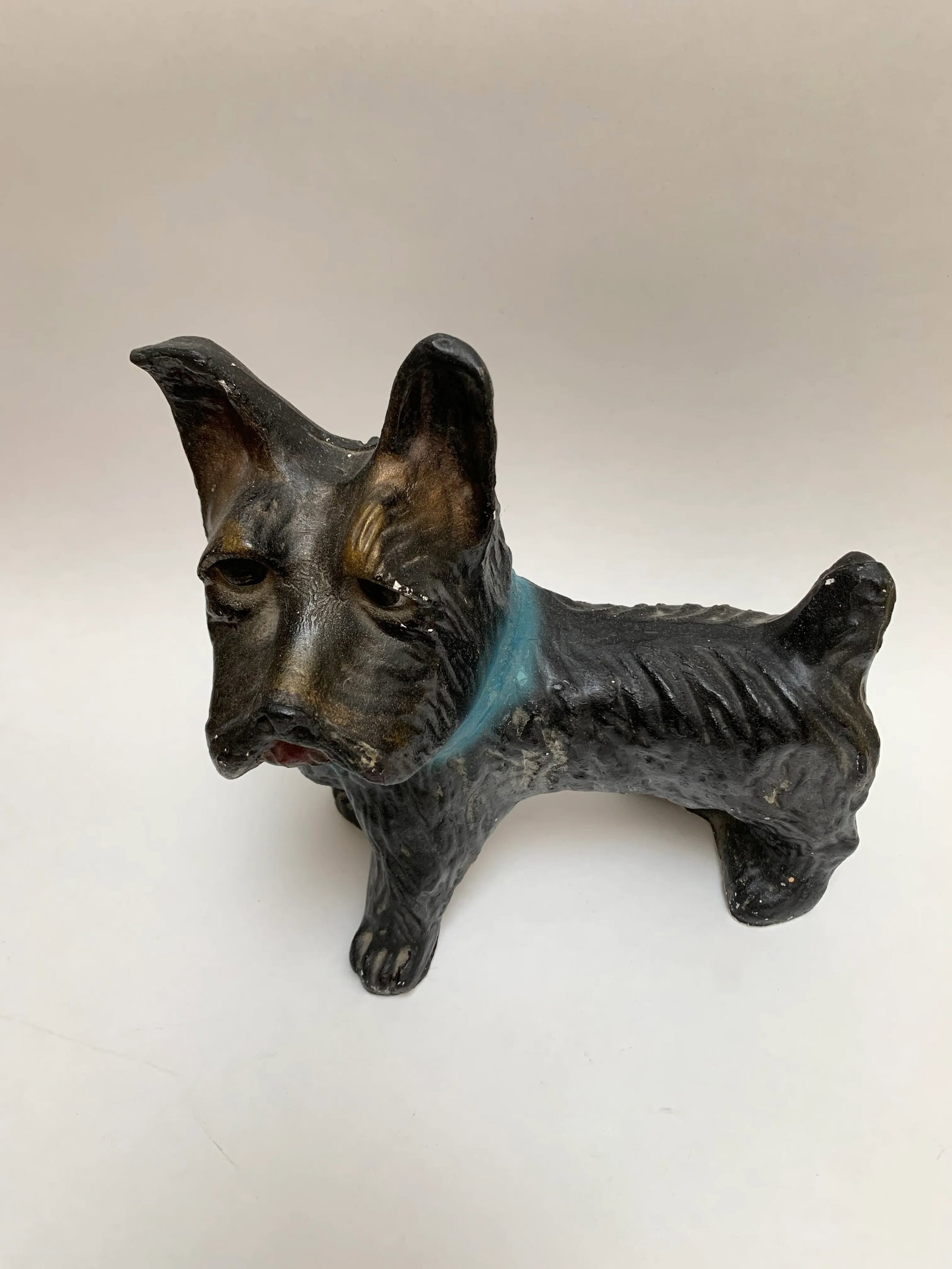 Vintage Scottish Terrier Ceramic Decor Statue - 4