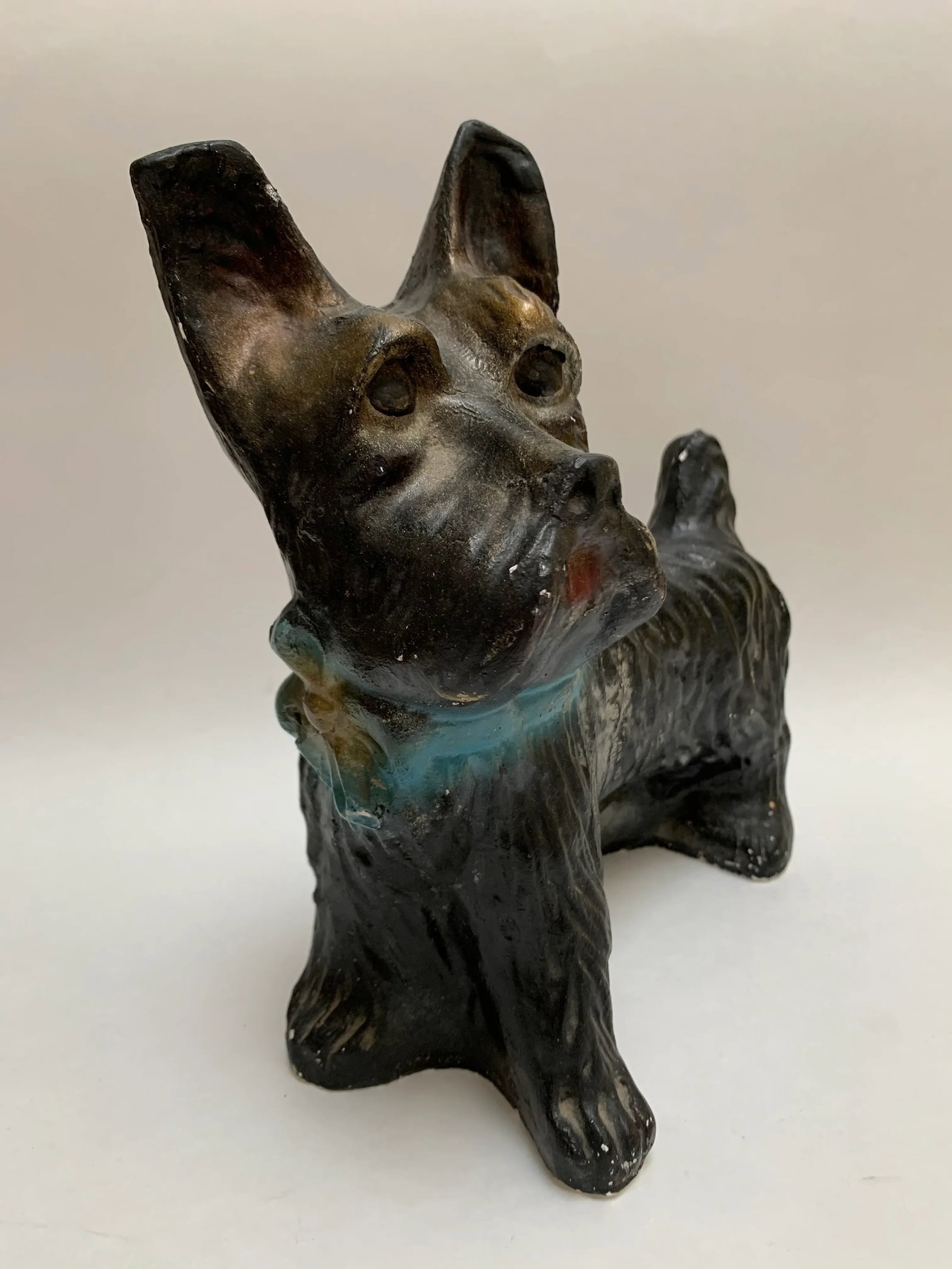 Vintage Scottish Terrier Ceramic Decor Statue - 6