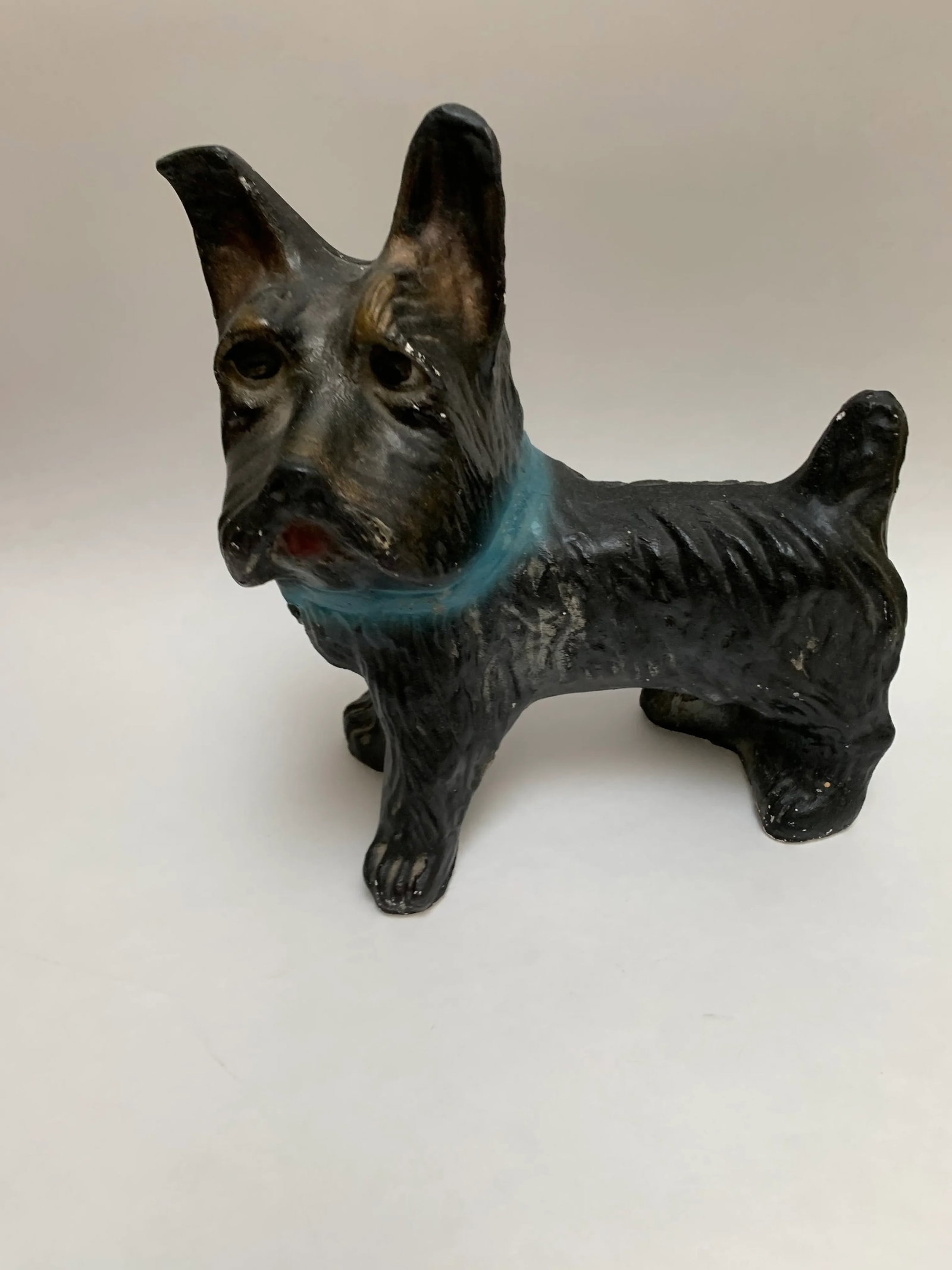 Vintage Scottish Terrier Ceramic Decor Statue - 7