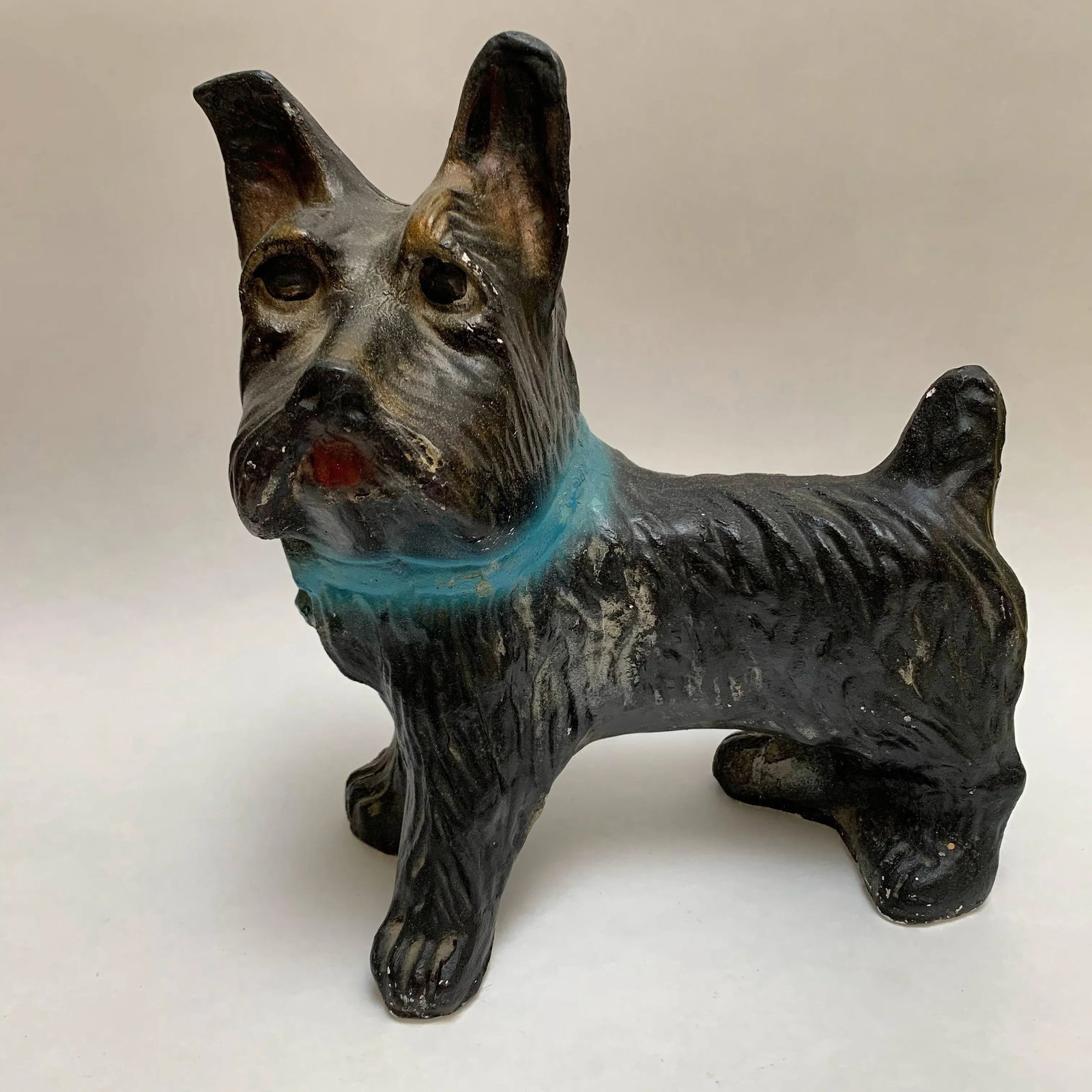 Vintage Scottish Terrier Ceramic Decor Statue - 9