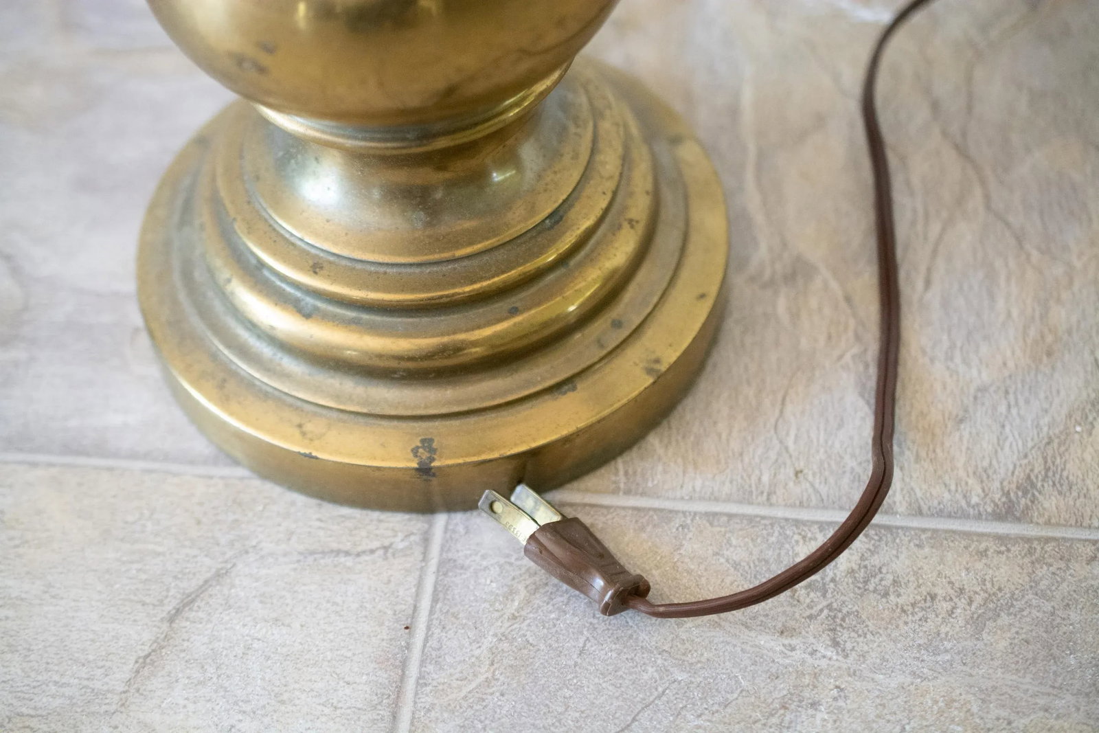 1970s Stiffel Polished Brass Lamp - 7