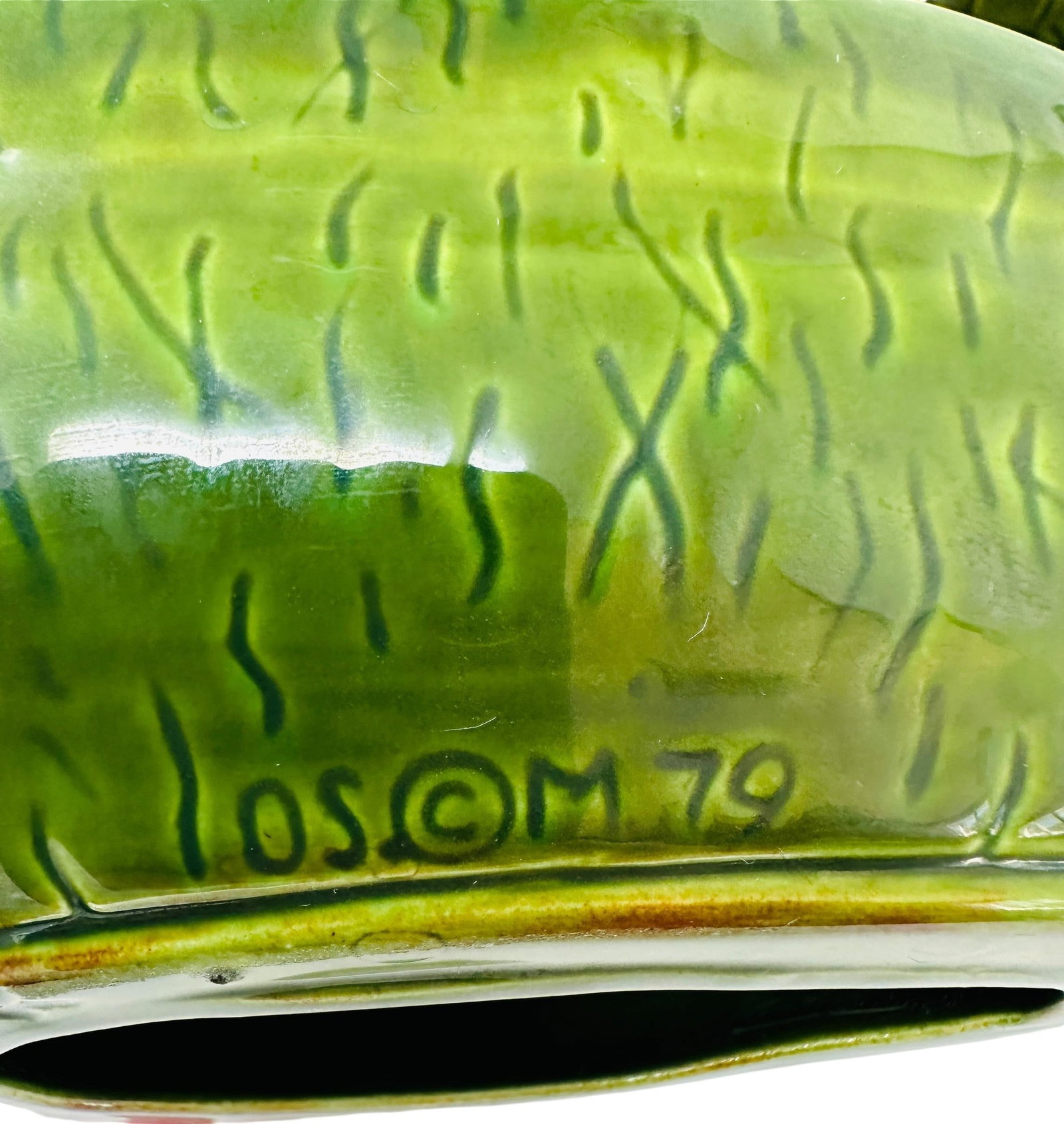 Unique Rare Textured Vintage Watermelon Serving Bowl Set | Mid-Century Modern Embossed Fruit Dishes - 16