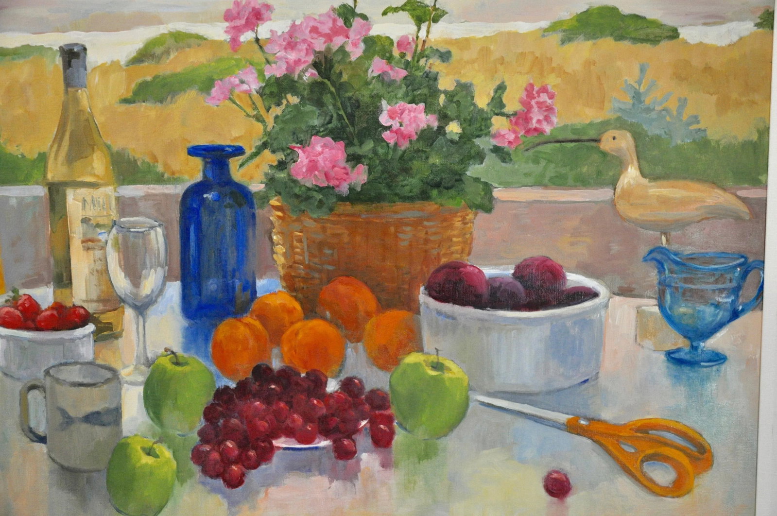 'Sconset Still Life #2 Nantucket Beach View Oil Painting by Ann W. Gibb Aws, Framed - 4
