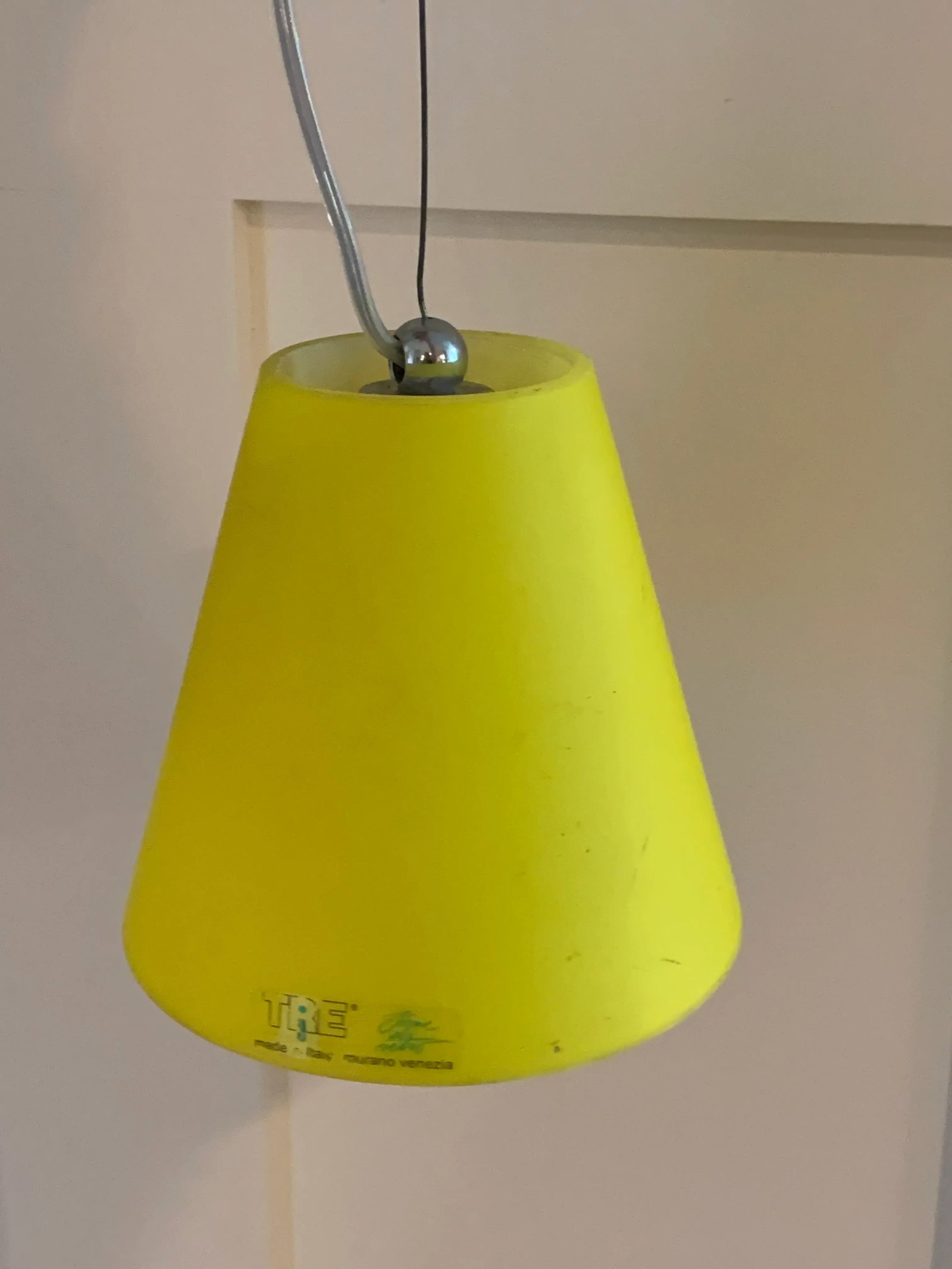 1970s Tre Italian Murano Glass Pendant Light Fixture - 10