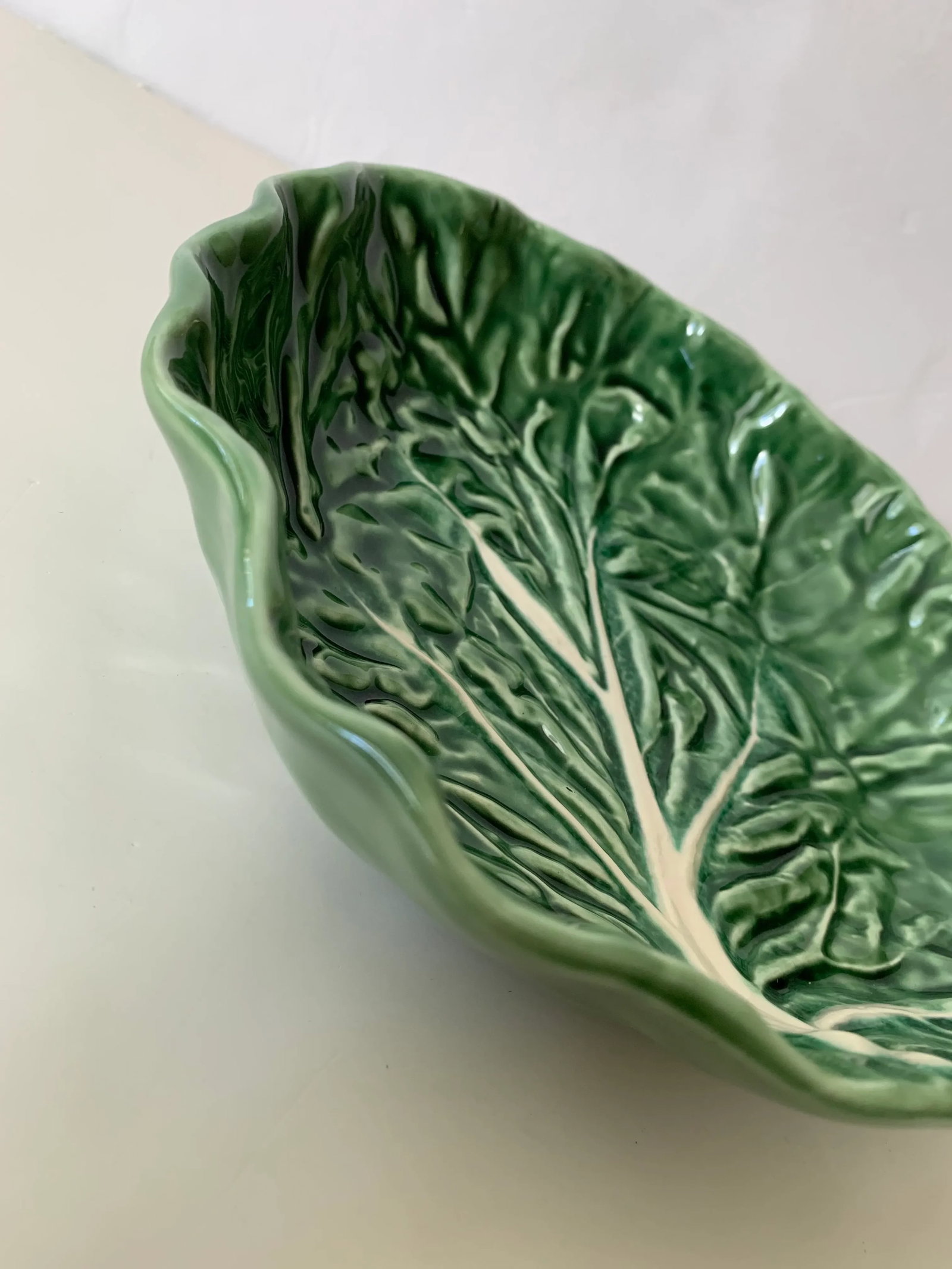 Vintage Green Cabbage Bowl - 3