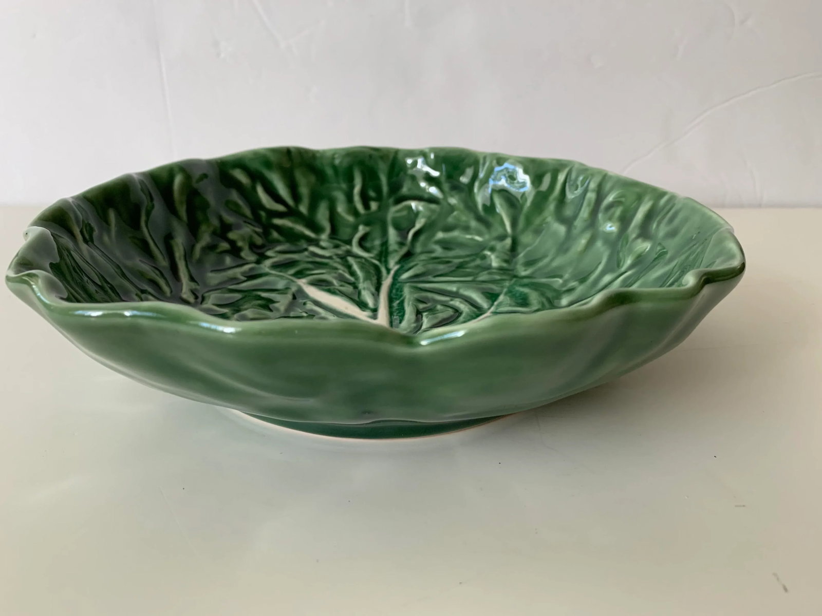Vintage Green Cabbage Bowl - 4