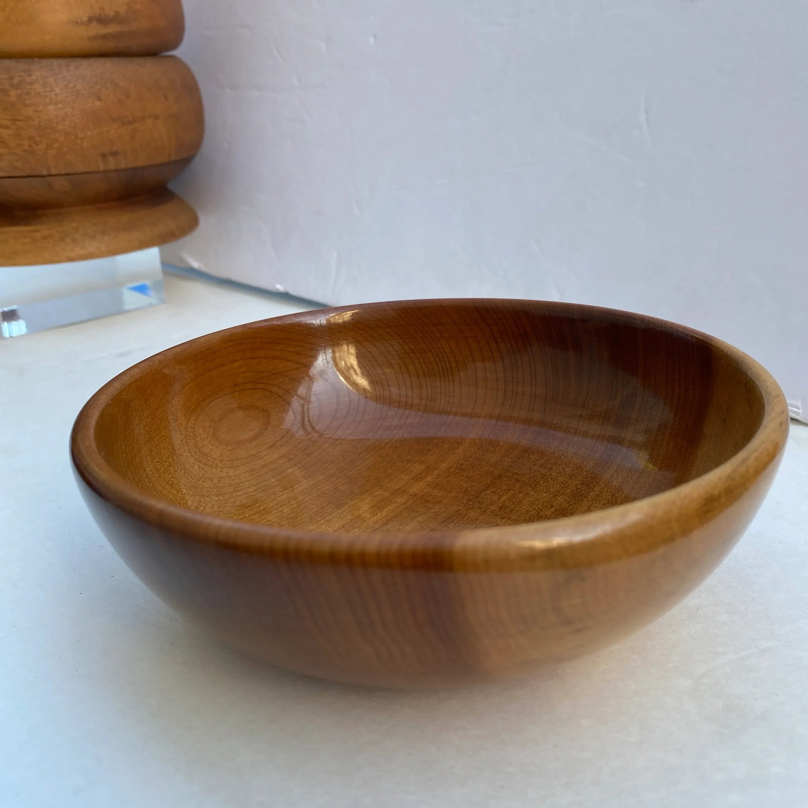 Vintage Turned Wood Bowls - Set of 5 - 9