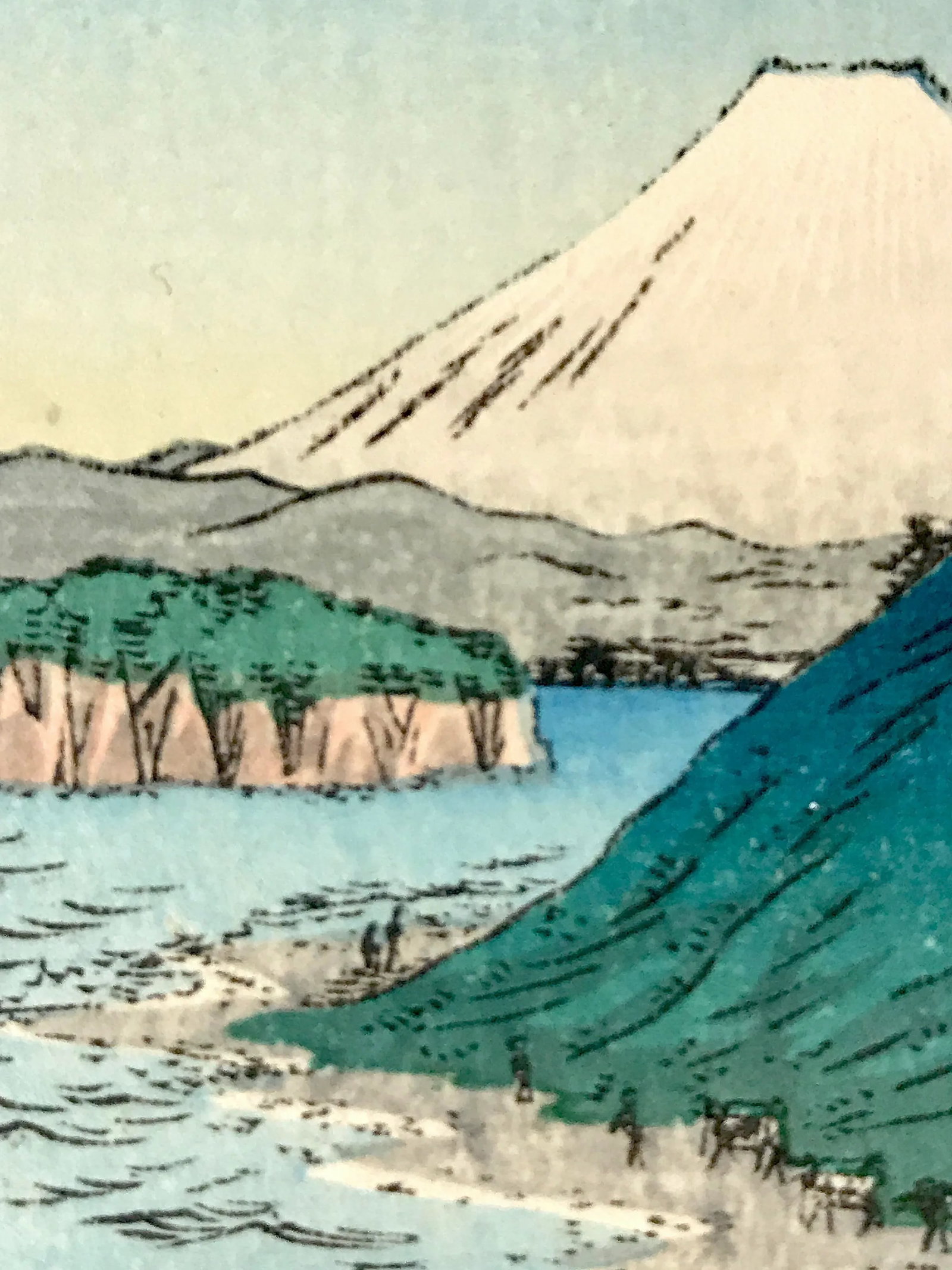 Utagawa Hiroshige Ukiyo-E Woodblock Prints From the 36 Views of Mount Fuji Series #2 & #19 - A Pair, - 5
