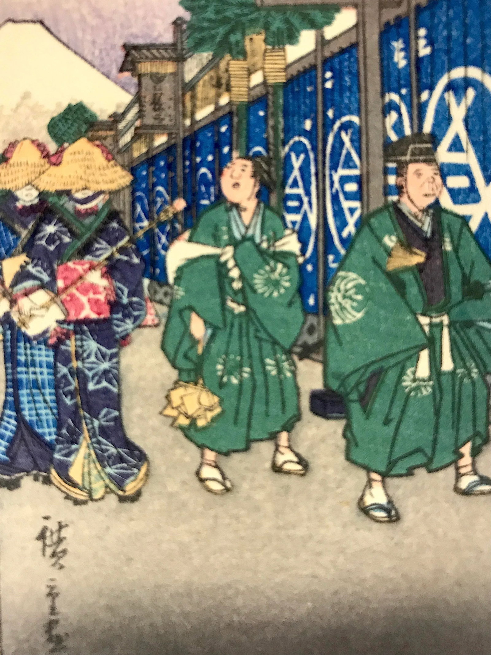 Utagawa Hiroshige Ukiyo-E Woodblock Prints From the 36 Views of Mount Fuji Series #2 & #19 - A Pair, - 7