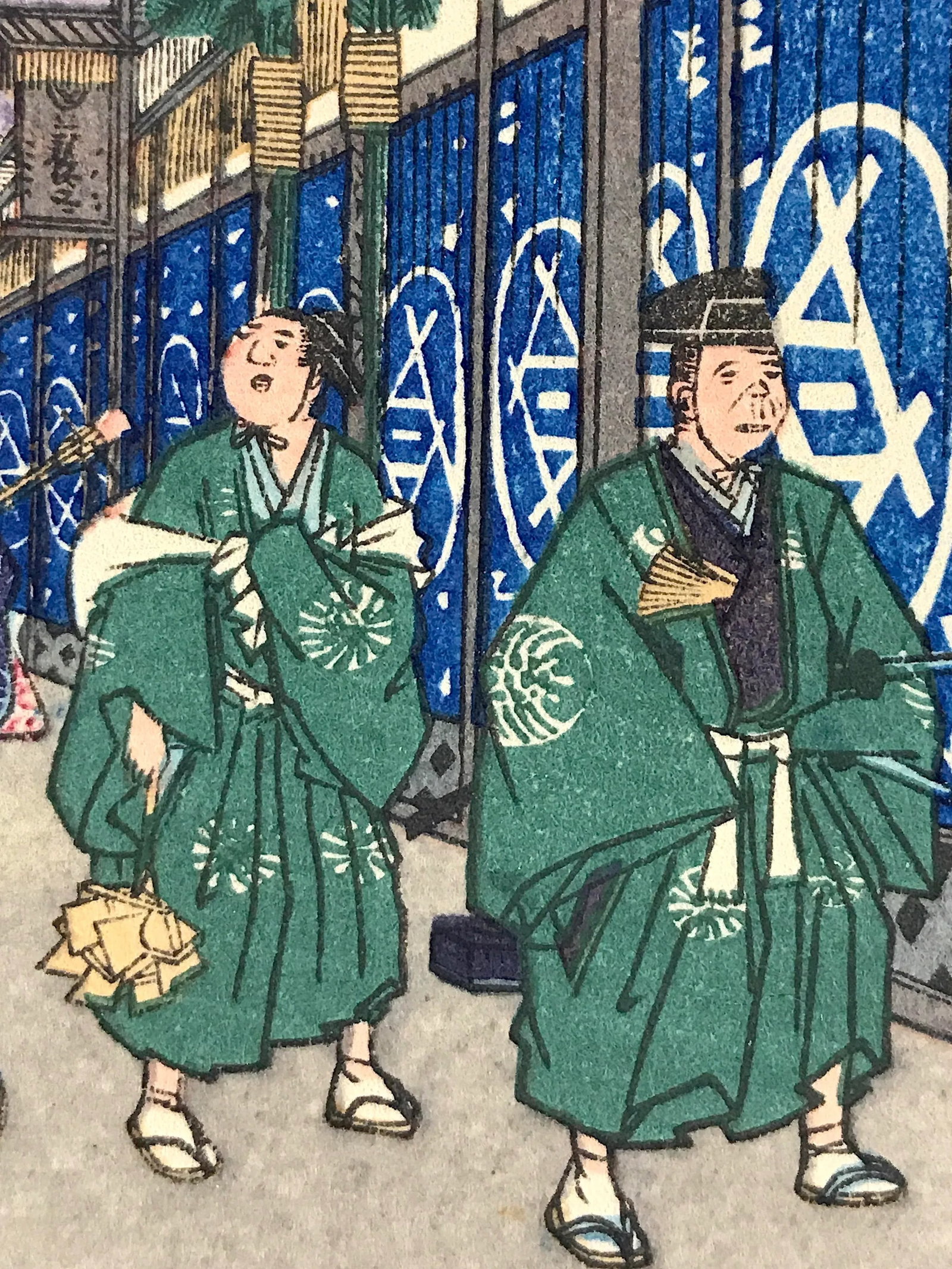 Utagawa Hiroshige Ukiyo-E Woodblock Prints From the 36 Views of Mount Fuji Series #2 & #19 - A Pair, - 9