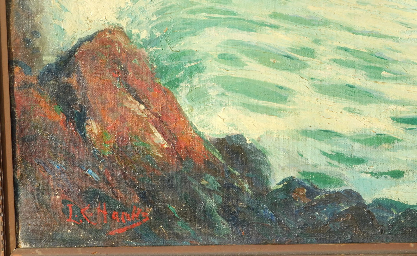L Hanks, Ma Artist, Vintage Oil/Canvas 24 X 30 - 3
