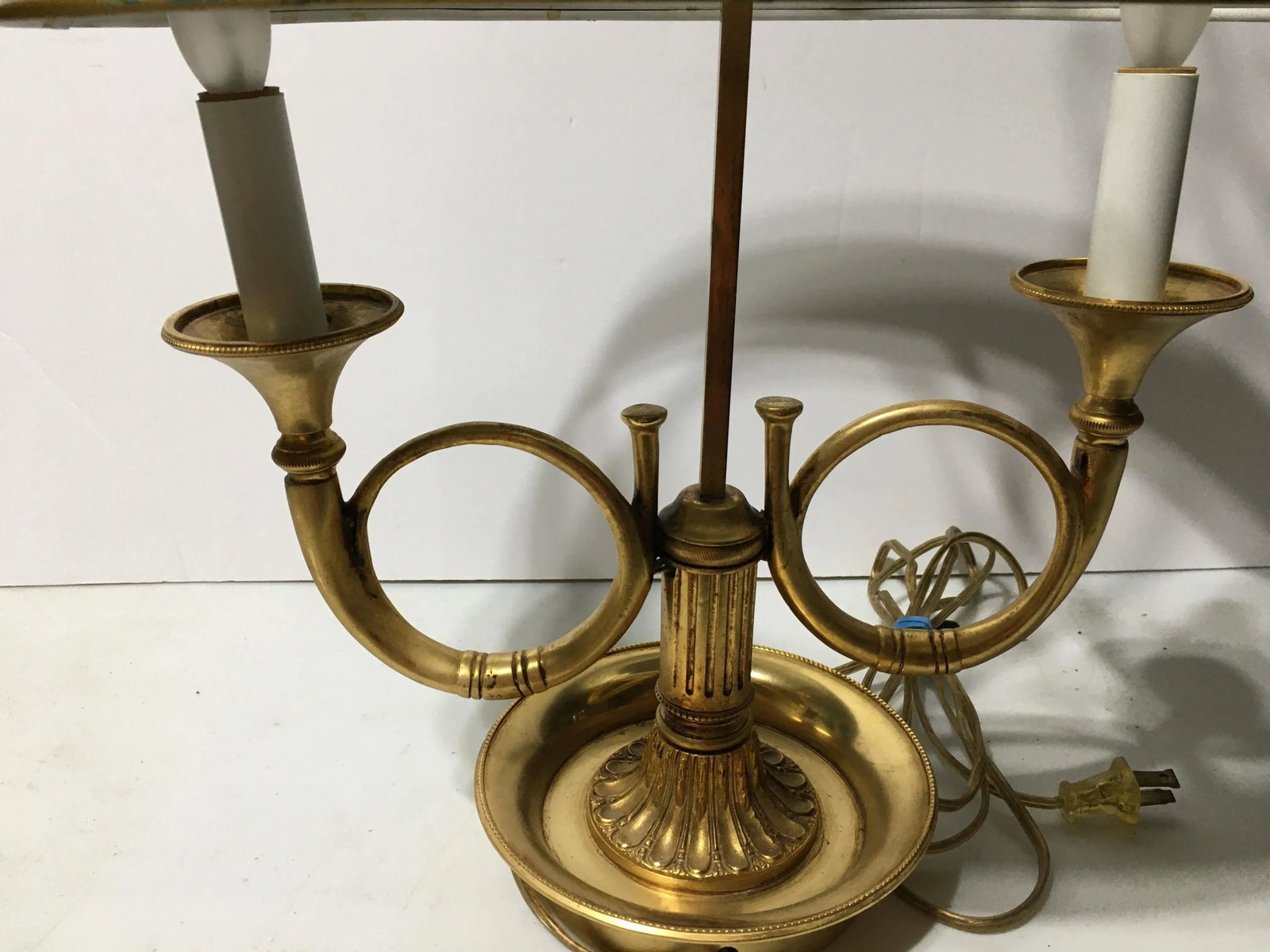 1970s French Bronze & Tole Lamp - 2