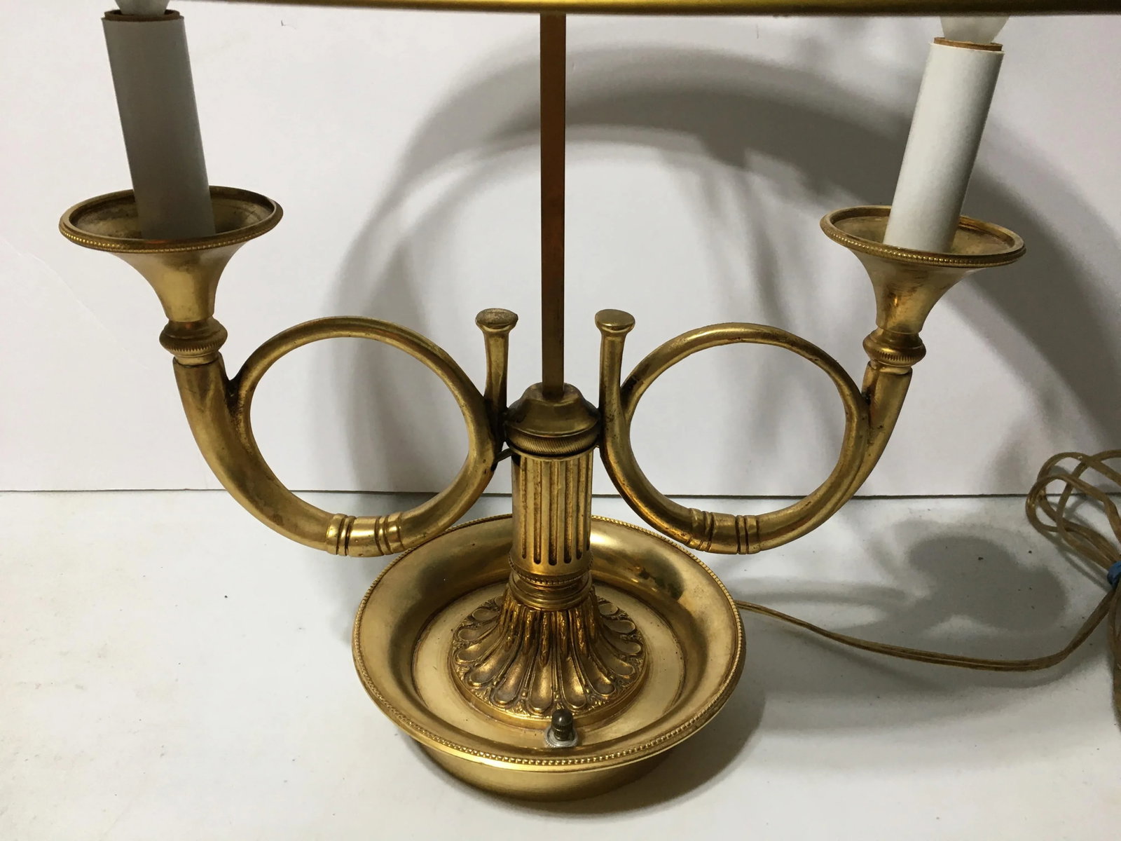 1970s French Bronze & Tole Lamp - 4