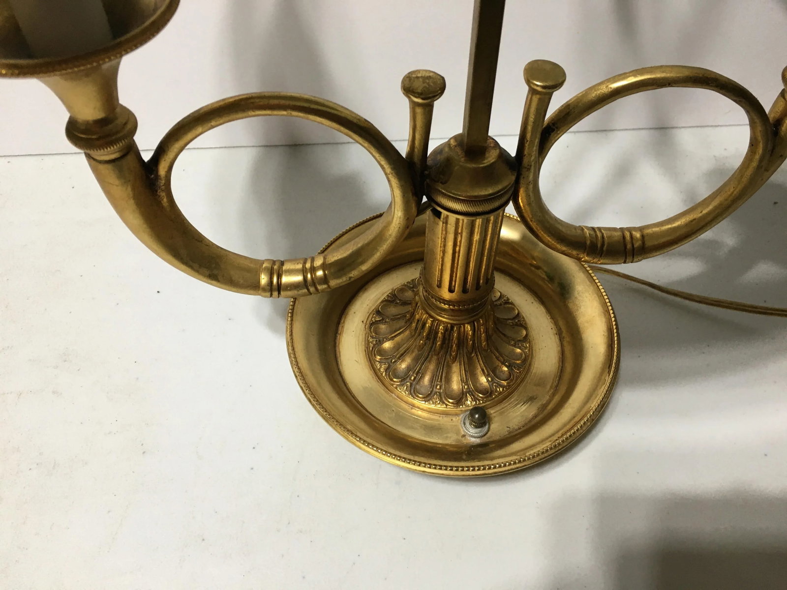 1970s French Bronze & Tole Lamp - 5