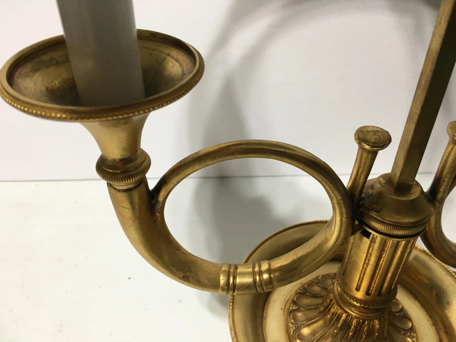 1970s French Bronze & Tole Lamp - 6