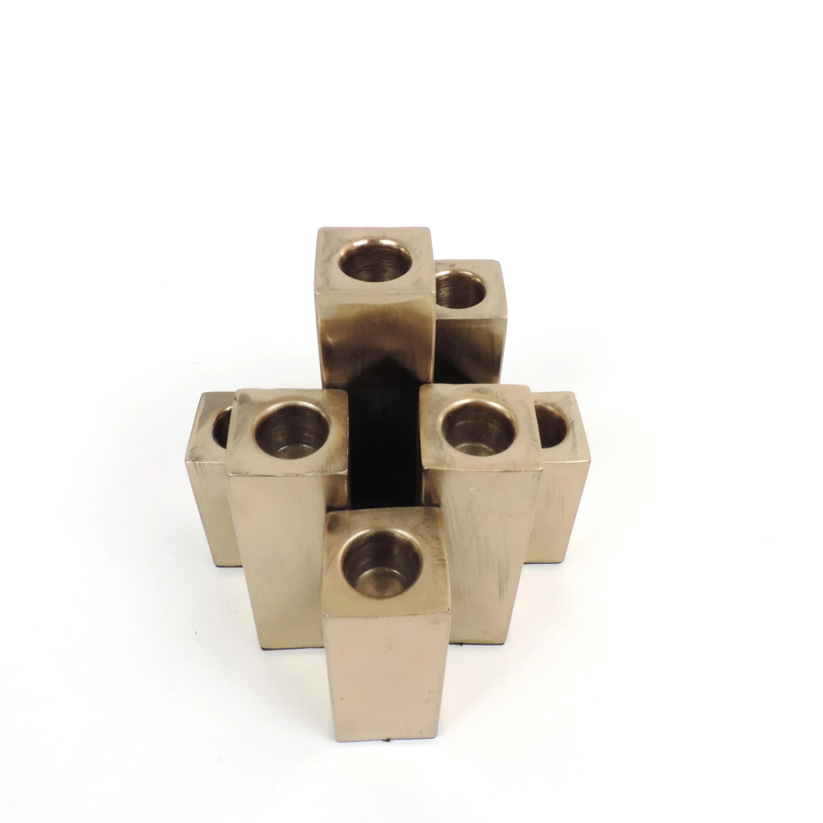 1970s Modernist Brass Candelabra - 11