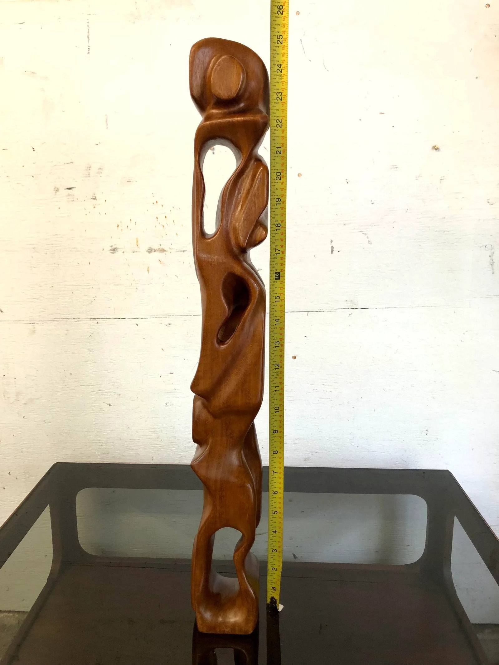 Mid-Century Signed Artist-Handcrafted Abstract Totem Sculpture - 12