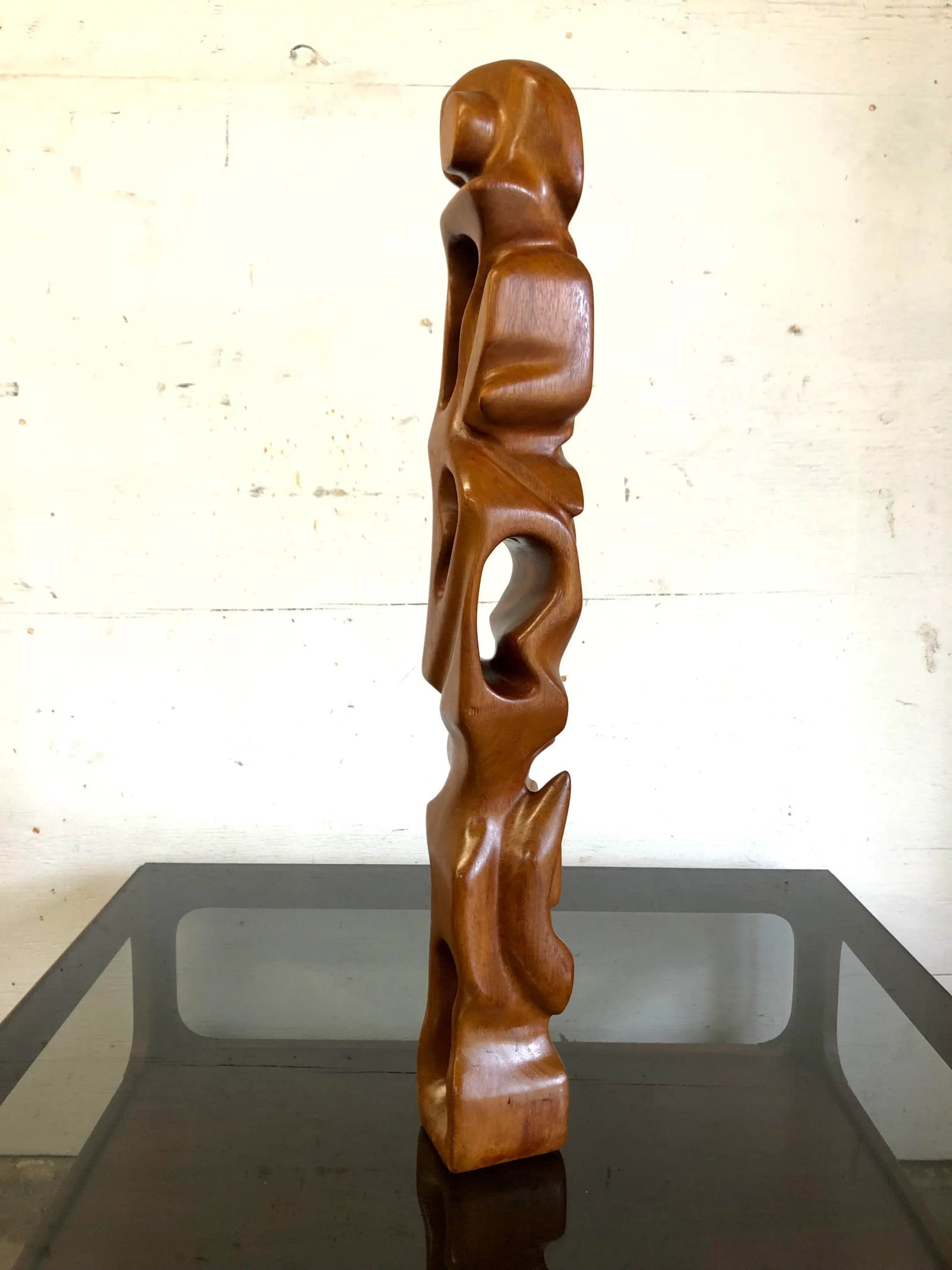 Mid-Century Signed Artist-Handcrafted Abstract Totem Sculpture - 4