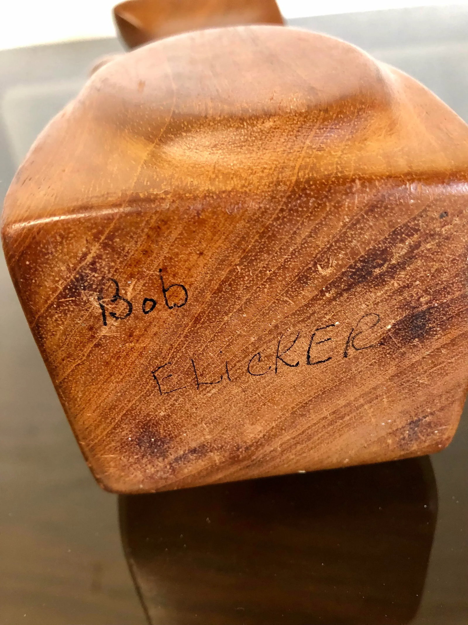 Mid-Century Signed Artist-Handcrafted Abstract Totem Sculpture - 9