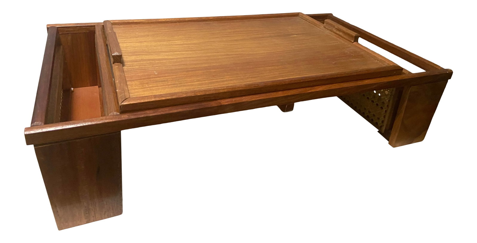 Mid-Century Linrose Lap Desk Cane & Serving Bed Tray- 2 Pieces (1 of 13)